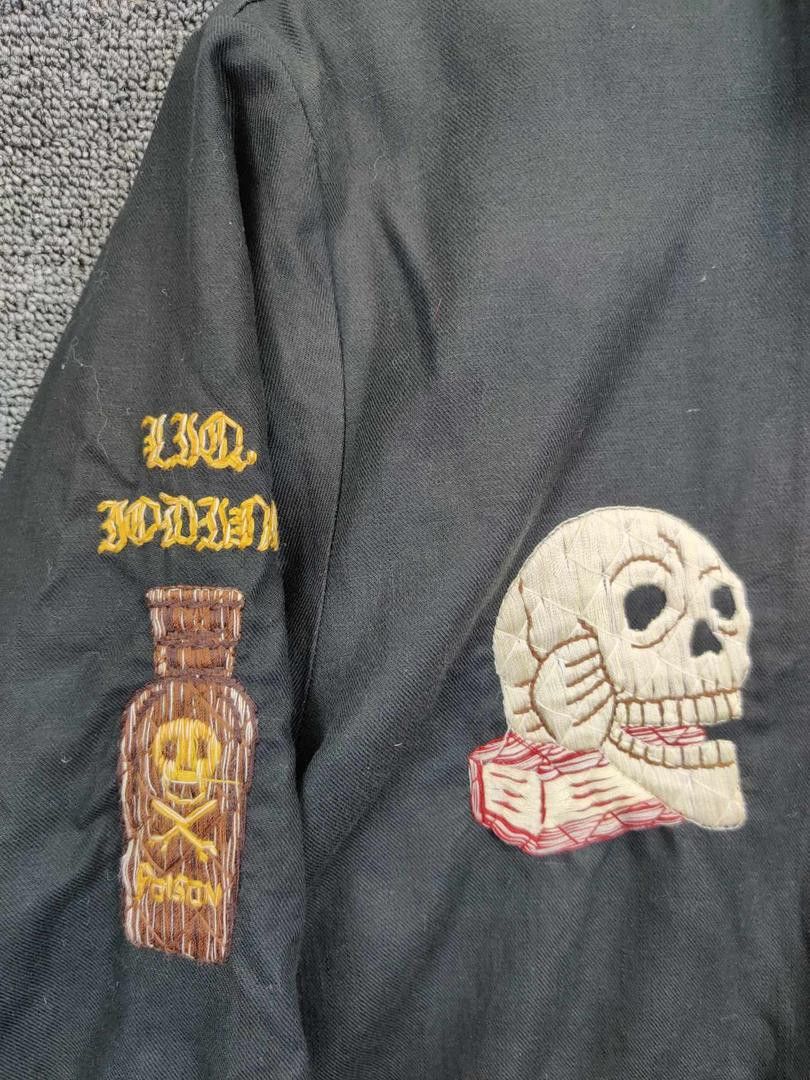 Vintage Vintage Gangsteruille Gangsterville Embroidery Skull Jacket Size US M / EU 48-50 / 2 - 6 Thumbnail