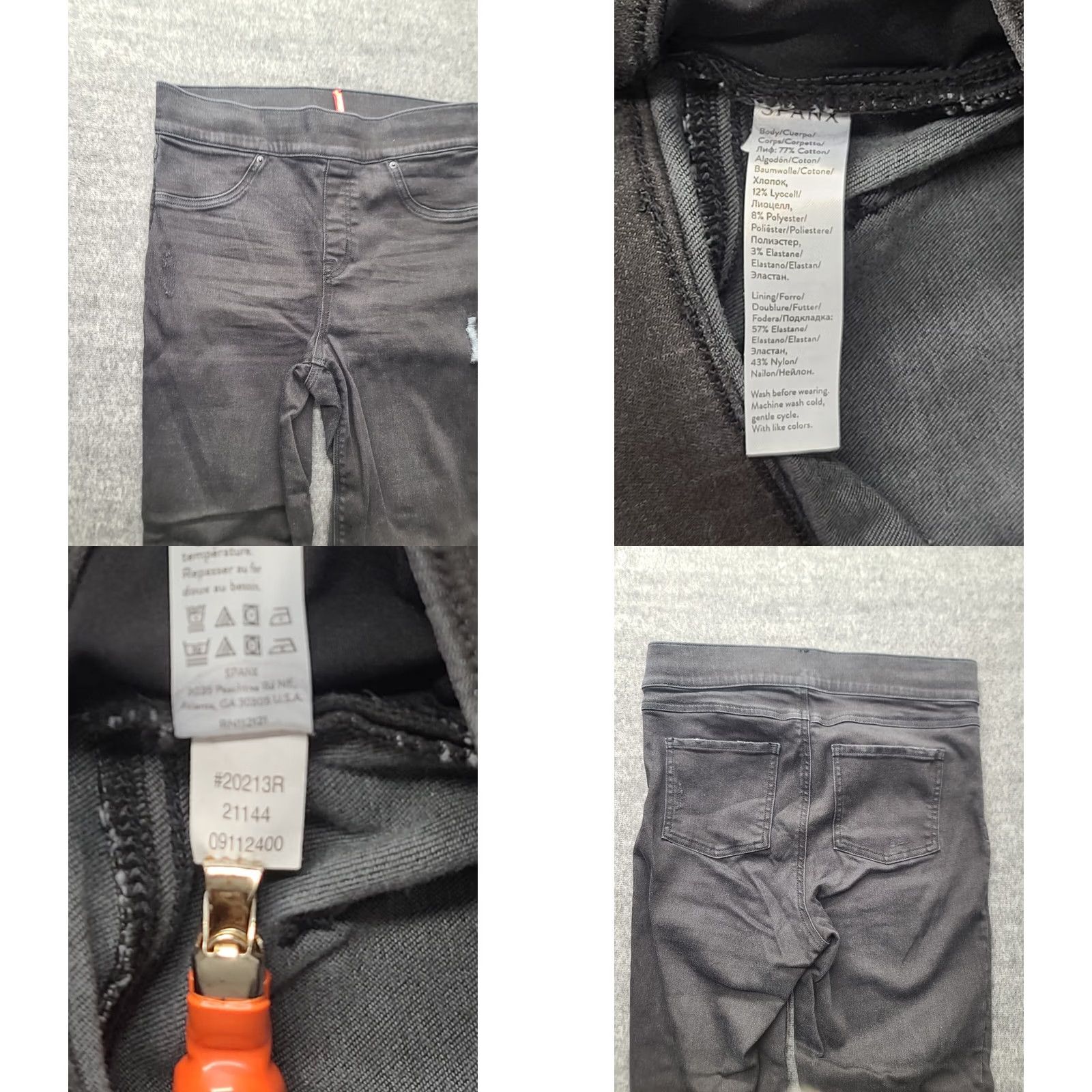 Spanx Spanx Jeans Womens M Skinny Fit Shapewear Ankle High Rise Mom Distressed Black Size 32" / US 10 / IT 46 - 8 Thumbnail