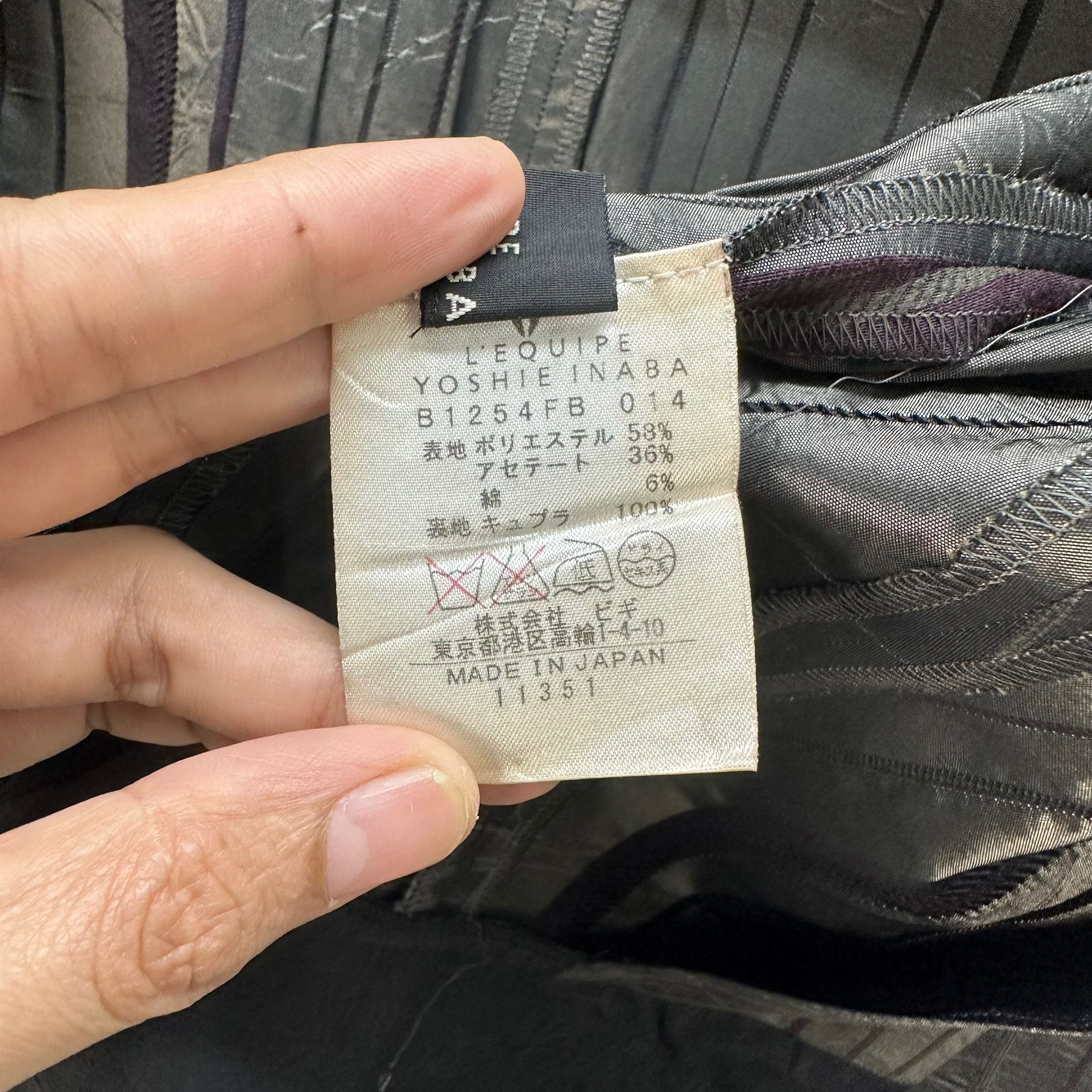 Japanese Brand L'EQUIPE YOSHIE INABA JACKET #7575-154 Size S / US 4 / IT 40 - 9 Thumbnail