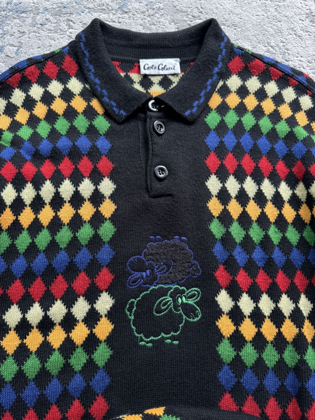 Carlo Colucci Carlo colucci Vintage Wool Abstraction sweater Size L/Xl Size US L / EU 52-54 / 3 - 7 Thumbnail