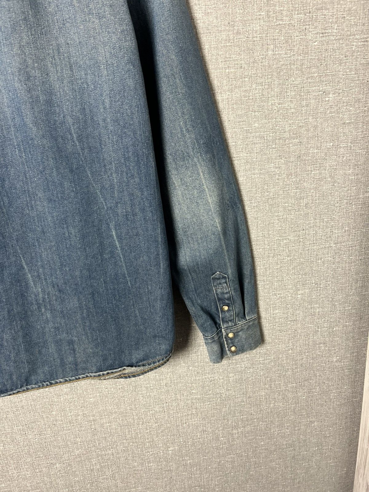 Allsaints AllSaints Redford Denim Long Sleeve Corduroy Collar Shirt Size US M / EU 48-50 / 2 - 18 Thumbnail