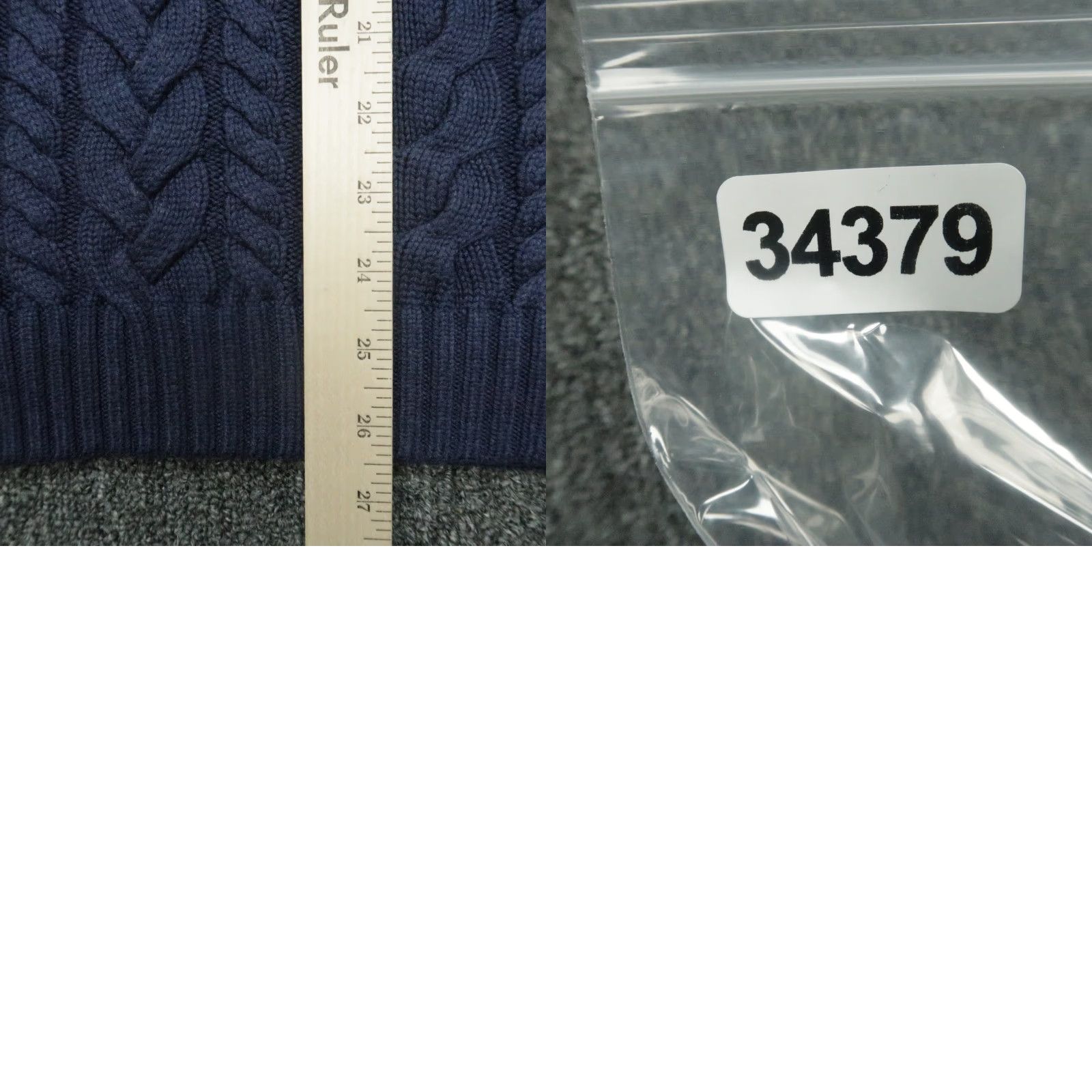 Mizzen+Main Mizzen+Main Sweater Mens XL Blue Cable Knit Pullover Crew Neck Jumper Clothing Size US XL / EU 56 / 4 - 8 Thumbnail