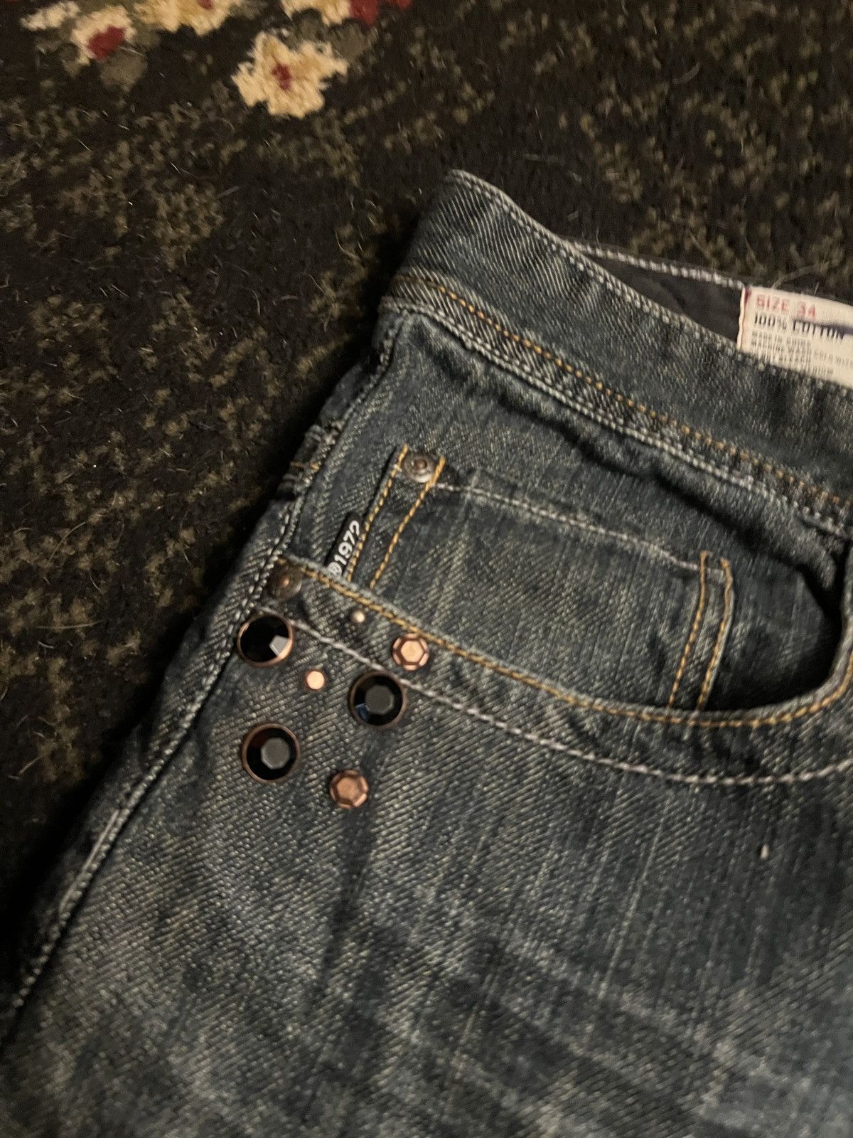 Ecko Unltd. Ecko Black Jeans with Skulls Size US 34 / EU 50 - 4 Thumbnail