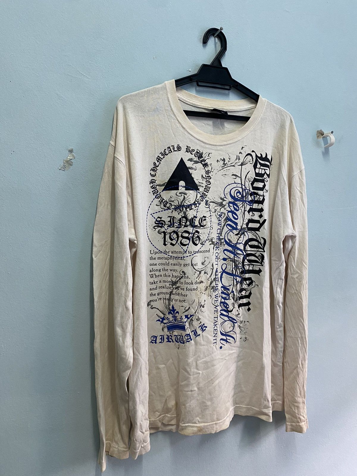 Airwalk × Japanese Brand Crazy Design Front And Backhit Airwalk Longsleeve🚀 Size US XL / EU 56 / 4 - 3 Thumbnail