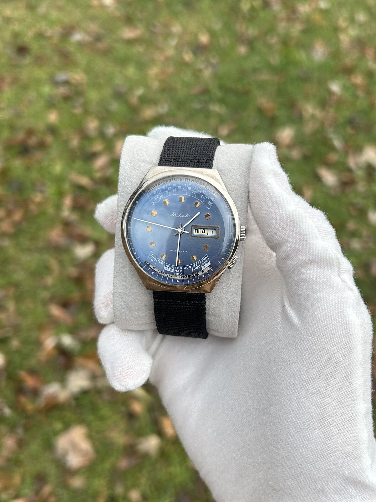 Vintage Vintage Watch Raketa College Calendar Mechanical 1980s Size ONE SIZE - 12 Thumbnail