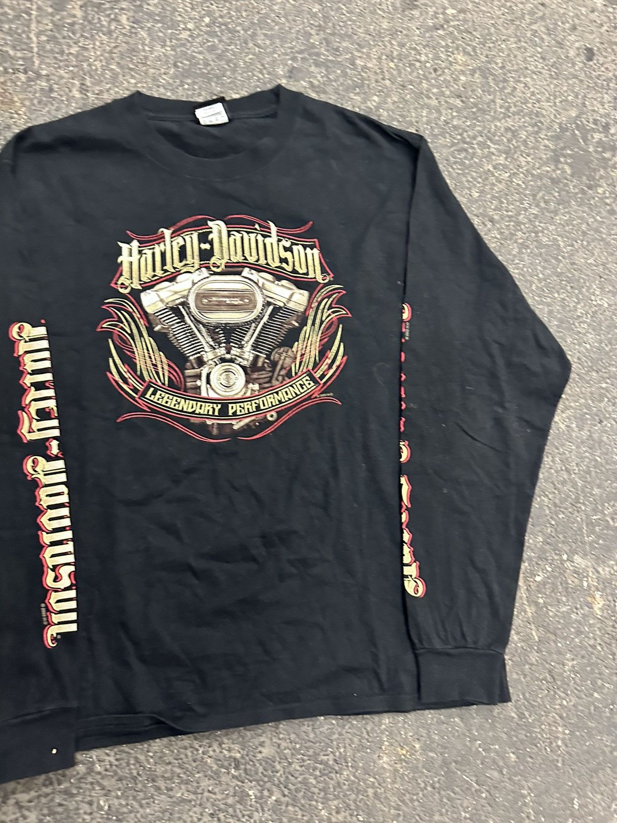 Harley Davidson × Vintage Y2K Harley Davidson graphic long sleeve top Size US L / EU 52-54 / 3 - 3 Thumbnail