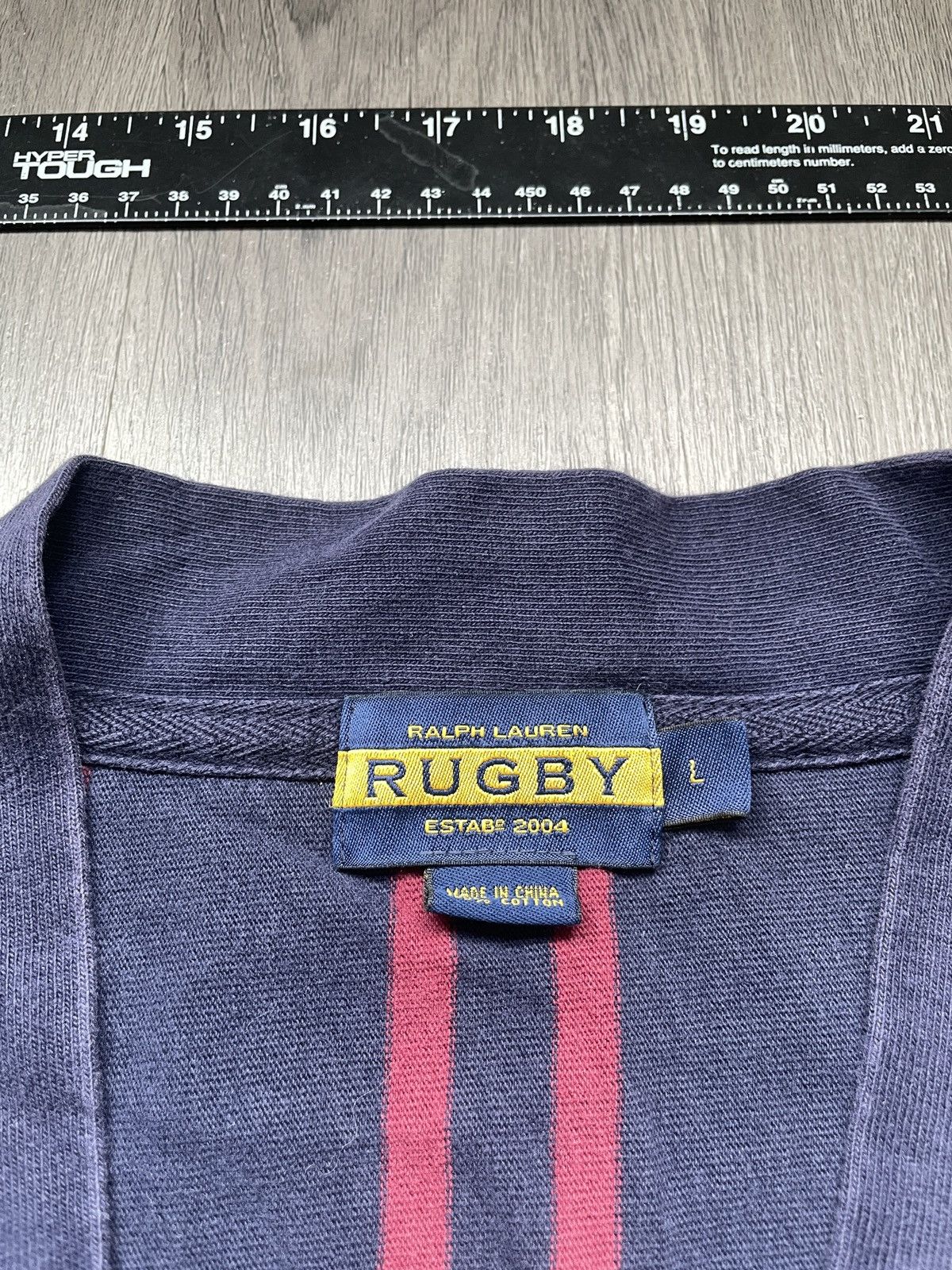 Rugby Ralph Lauren Vintage Polo Ralph Lauren “Rugby Striped”Cardigan (Sz.L) Size US L / EU 52-54 / 3 - 2 Thumbnail