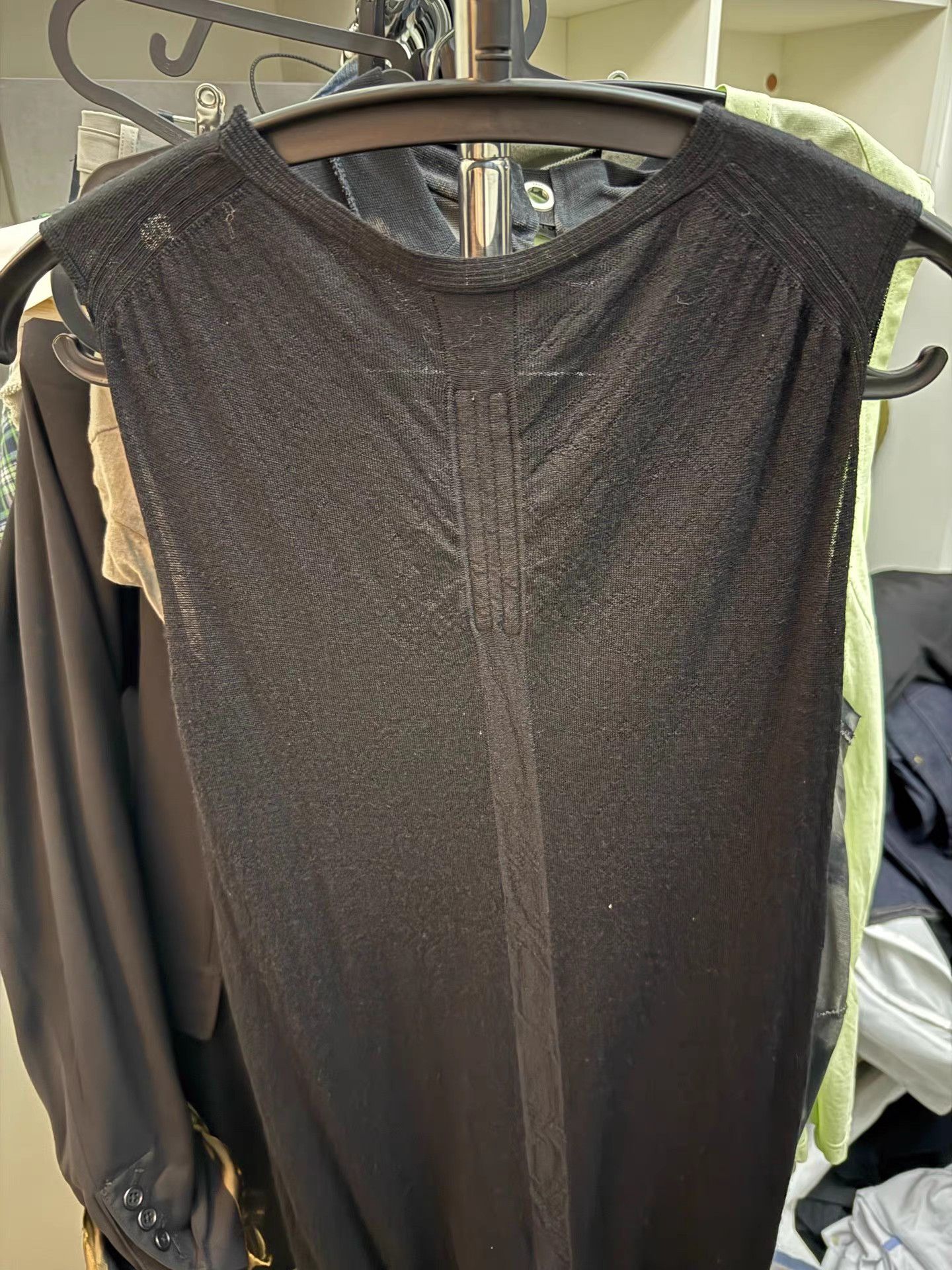 Rick Owens Rick Owens Main Line Wool Vest K27 Size US XL / EU 56 / 4 - 2 Thumbnail