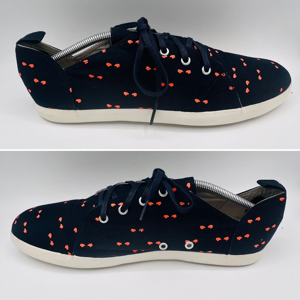 Canvas × Handmade Artisan BOHO Low Top Canvas Sneakers - Hand Made / Painted Size US 12.5 / EU 45-46 - 6 Thumbnail