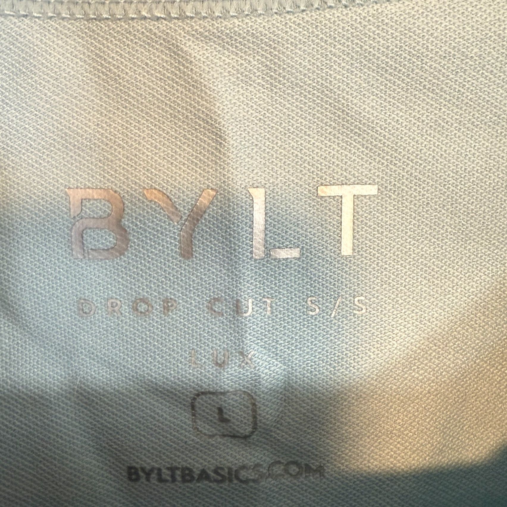 Vintage Bylt Shirt Mens Large Blue Striped Drop Cut Lux Stretch Athleisure Gym Size US L / EU 52-54 / 3 - 5 Thumbnail