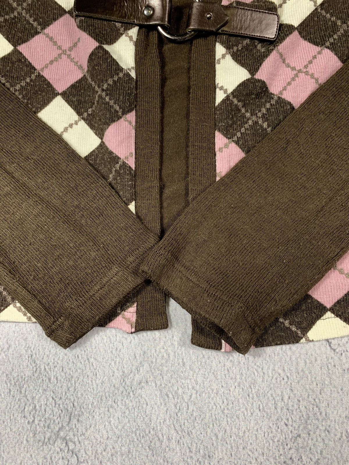 Japanese Brand × Vintage Vintage 90s Check cardigan knitwear sweater Japanese L Size L / US 10 / IT 46 - 4 Thumbnail