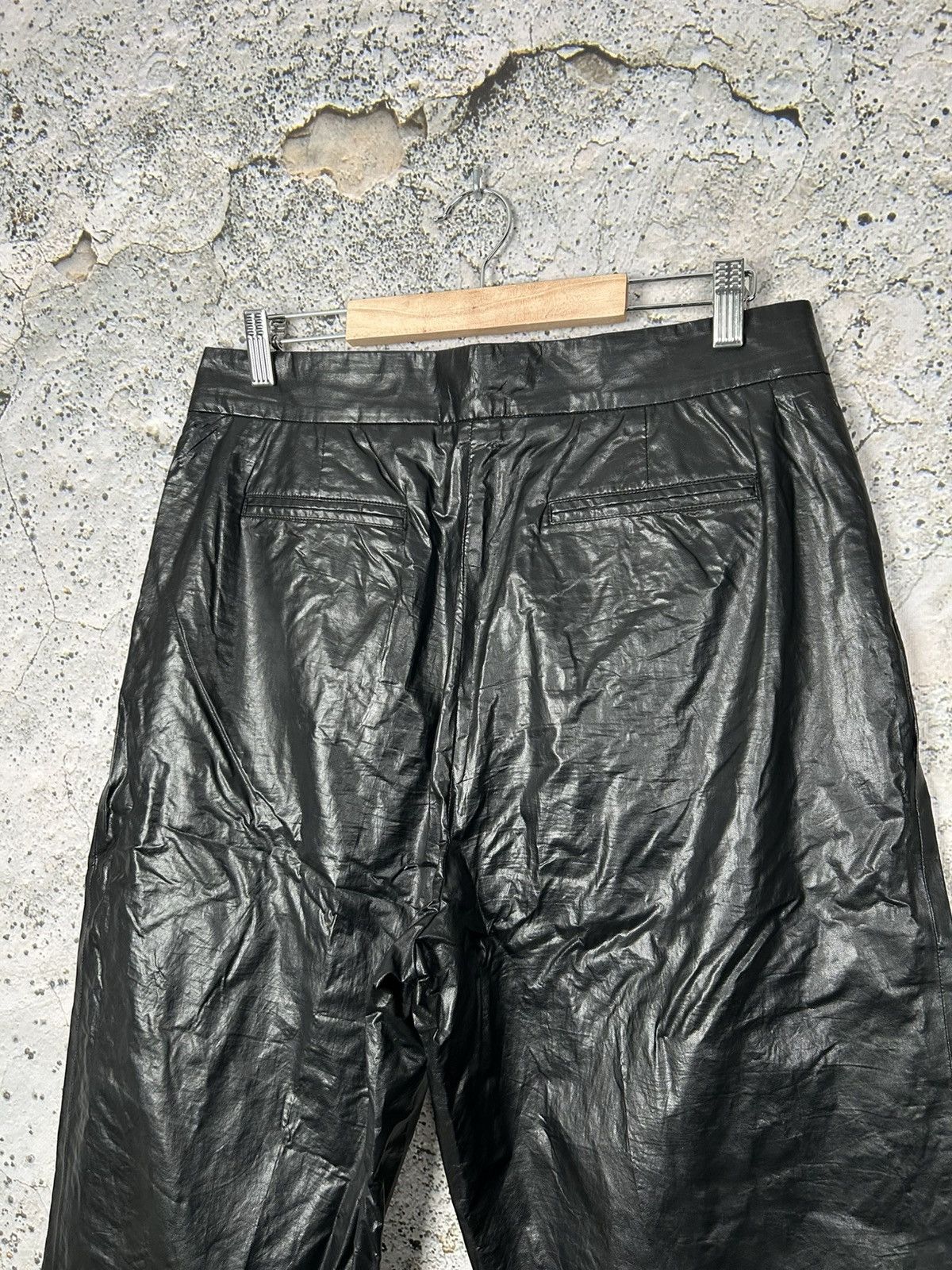 MSGM MSGM Polyurethane Avantgarde Pants Grunge Rock Punk Goth Size US 34 / EU 50 - 4 Thumbnail