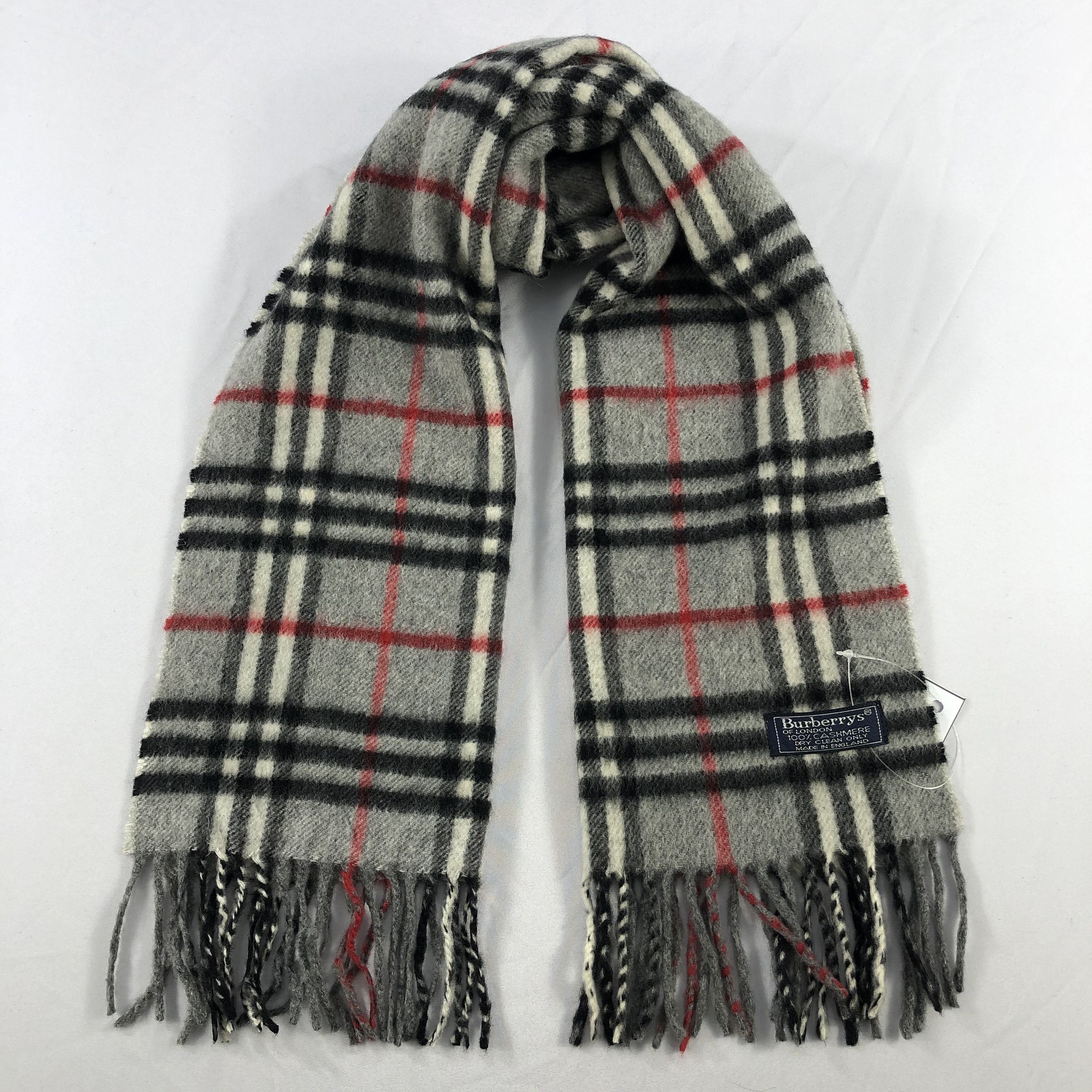 Burberry × Vintage Vintage Burberry Scarf - WW3346 Size ONE SIZE - 2 Thumbnail