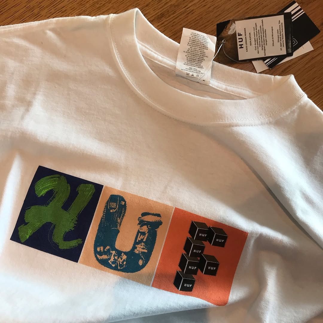 Huf HUF Skateboard THREEMIX UNISEX T SHIRT WHITE tee shirt mexic Size US L / EU 52-54 / 3 - 15 Thumbnail