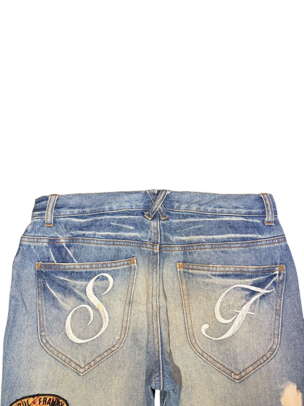 Ksubi Vintage Japanese Brand Bleached Distressed Jeans Size 31" - 4 Thumbnail
