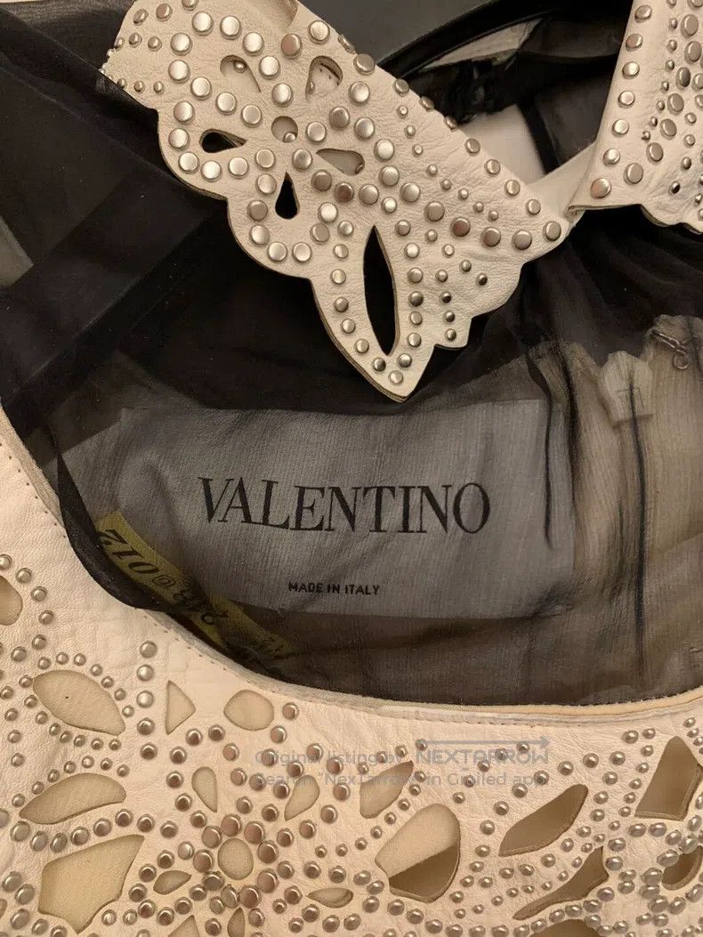 Valentino Valentino Classic sleeveless dress with a patchwork leathe Size S / US 4 / IT 40 - 5 Thumbnail