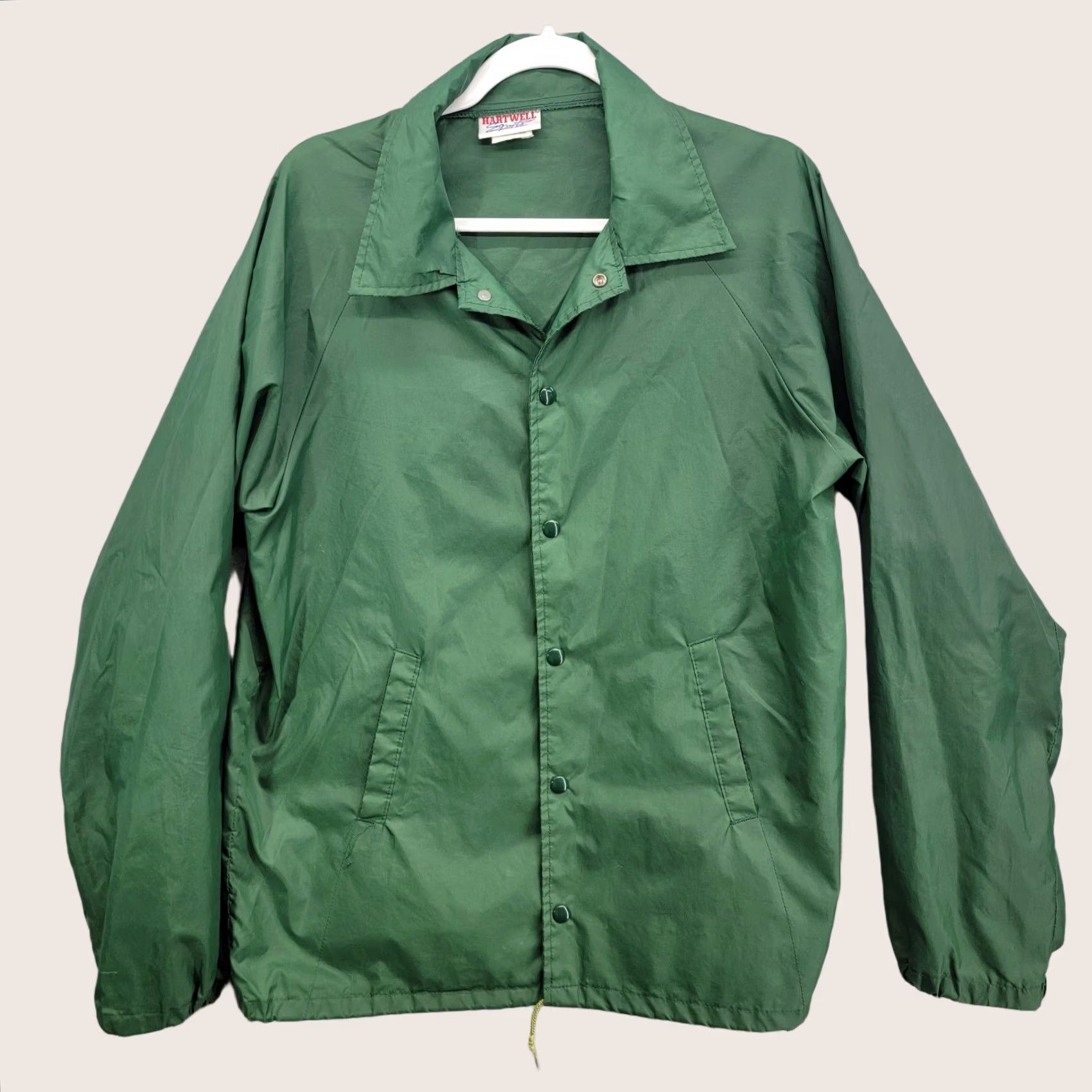 Vintage Vintage Hartwell Jacket Adult M Nylon Green USA Made Front Button Windbreaker Shirt Men MEDIUM Green Hartwell USA Windbreaker Jacket Size US M / EU 48-50 / 2 - 1 Thumbnail