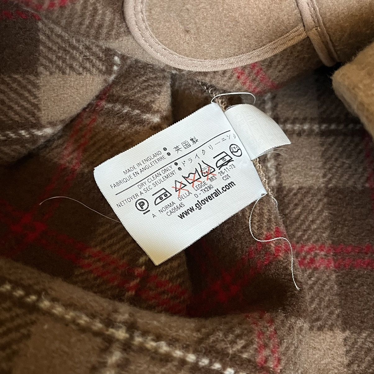 Designer × Gloverall × Vintage Vintage Gloverall The Original Duffle Coat Camel Check Beige Size XL / US 12-14 / IT 48-50 - 12 Thumbnail