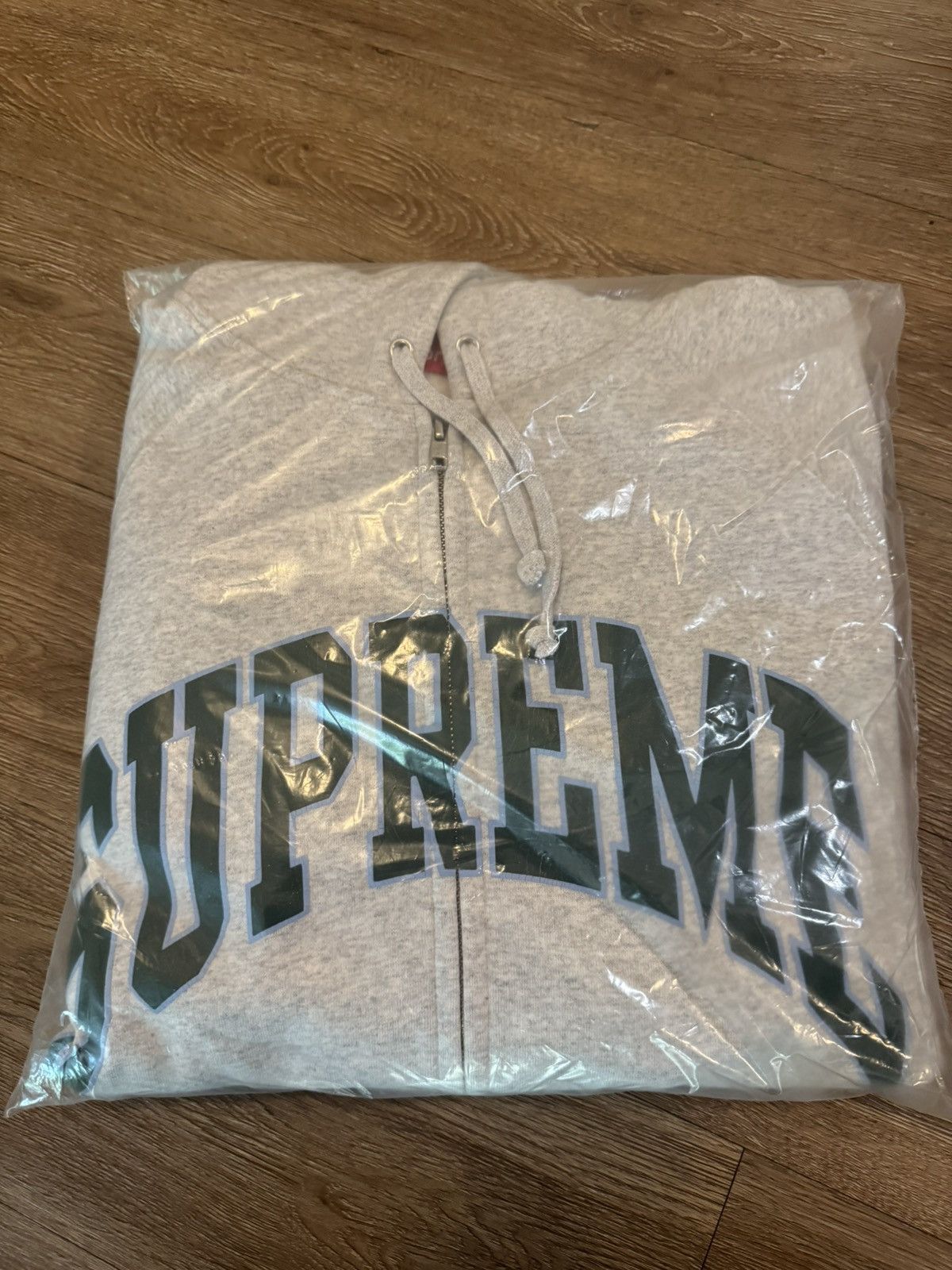 Supreme Cracked Raglan Zip Up Hooded Sweatshirt Size US XL / EU 56 / 4 - 3 Thumbnail