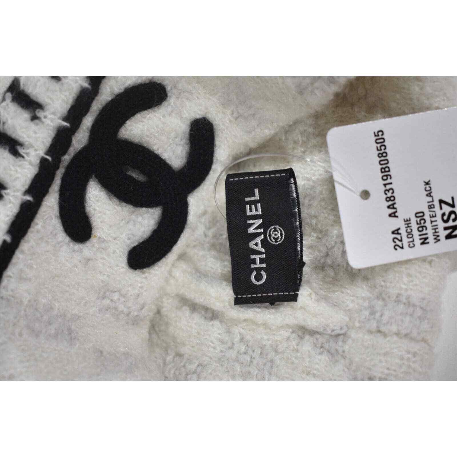 Chanel Chanel Cashmere Wool Silk CC Logo Beanie Winter Hat Cloche Size ONE SIZE - 10 Thumbnail