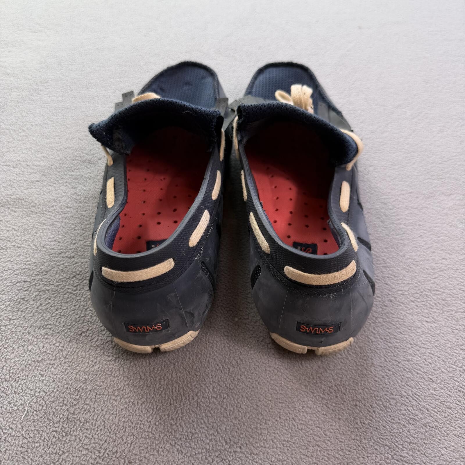 Swims SWIMS Navy Braided Lace Waterproof Driving Loafers Mens 7 Size US 7 / EU 40 - 3 Thumbnail