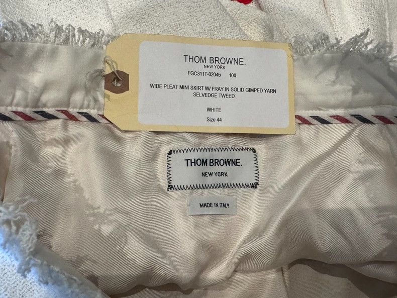 Thom Browne Thom Browne White frilled pleated skirt Size 28" / US 6 / IT 42 - 4 Thumbnail