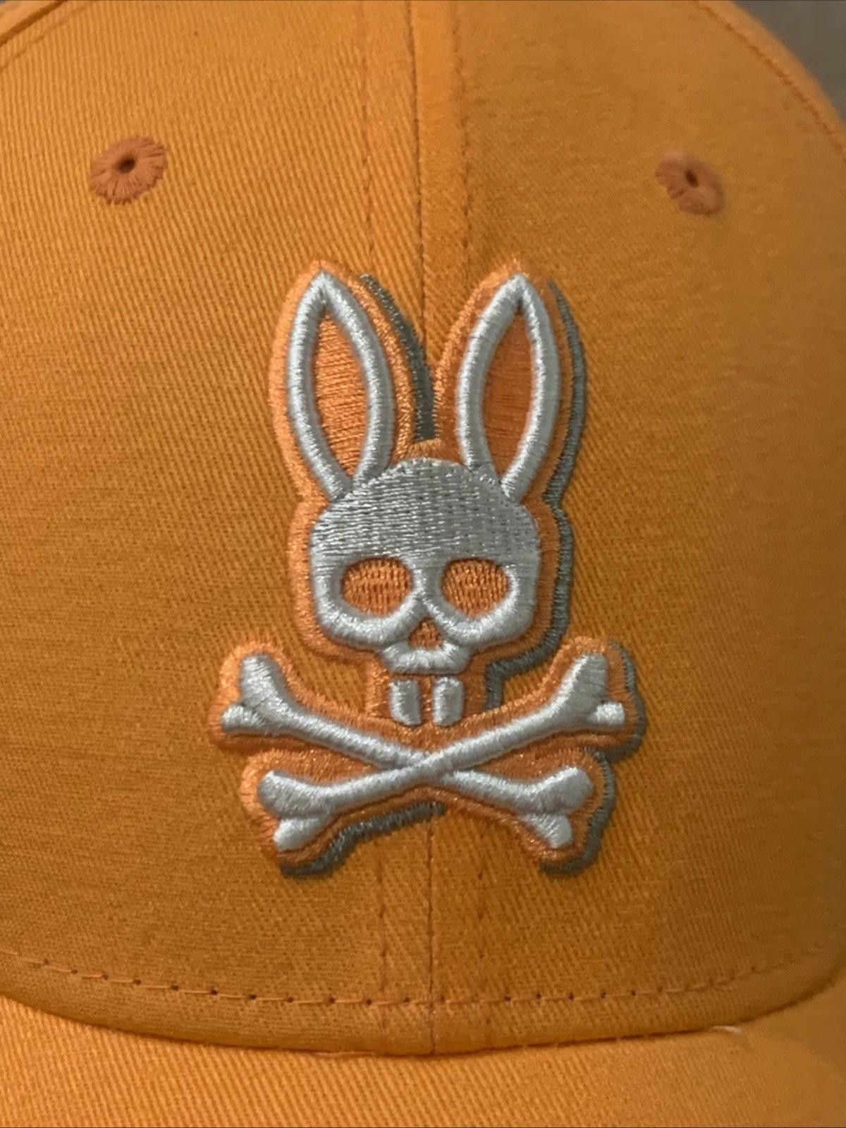 Psycho Bunny Psycho Bunny Orange Baseball Cap Skull Adjustable NWOT Size ONE SIZE - 9 Thumbnail