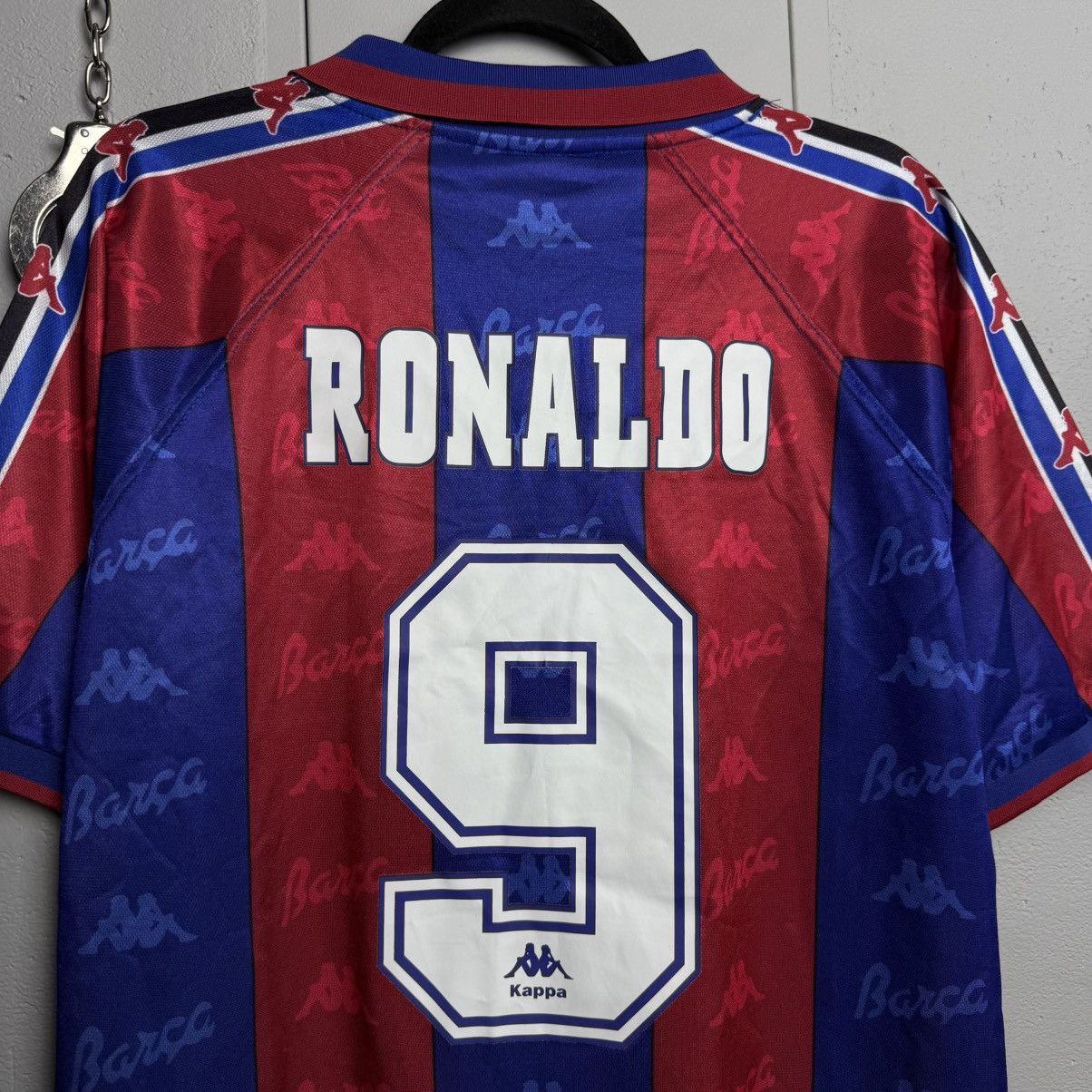Kappa Vintage Kappa Barcelona Ronaldo 9 90’s Jersey Shirt Size US XL / EU 56 / 4 - 3 Thumbnail