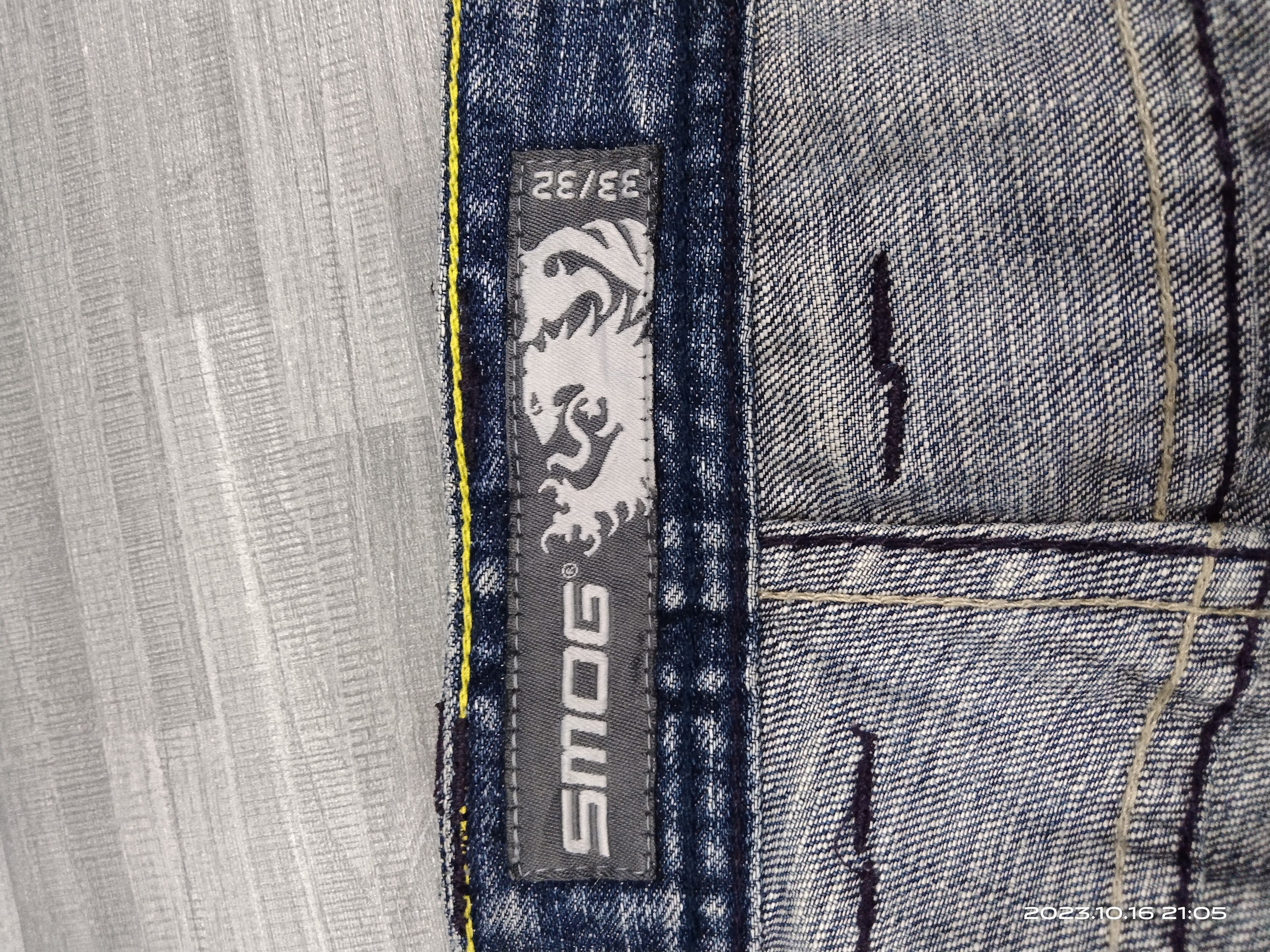 Japanese Brand SICK RIPED FLARE SMOG DENIM PANTS Size US 33 - 11 Thumbnail