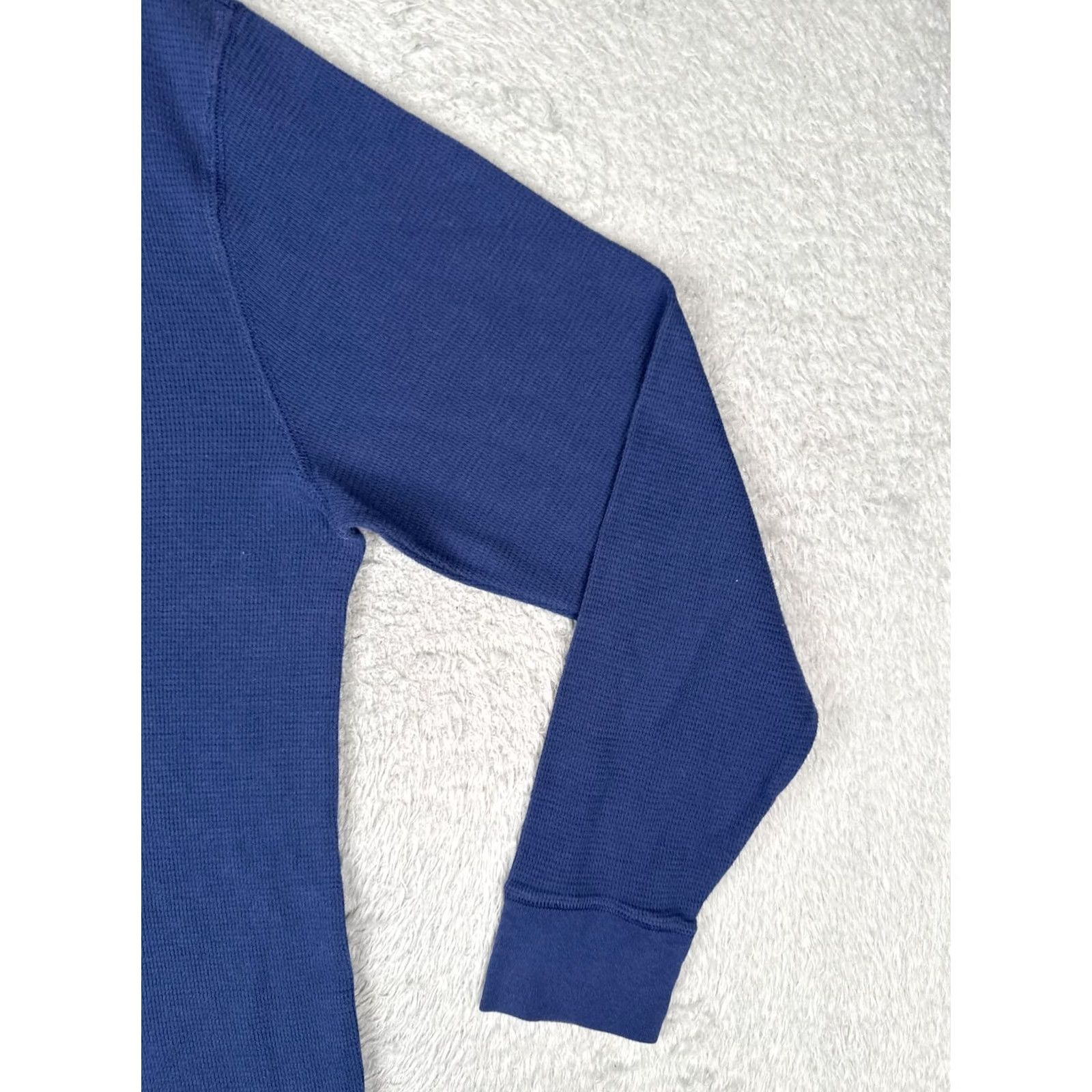 Polo Ralph Lauren Polo Ralph Lauren Shirt Mens L Blue Long Sleeve Thermal Crew Logo Knit Shirt Size US L / EU 52-54 / 3 - 2 Thumbnail