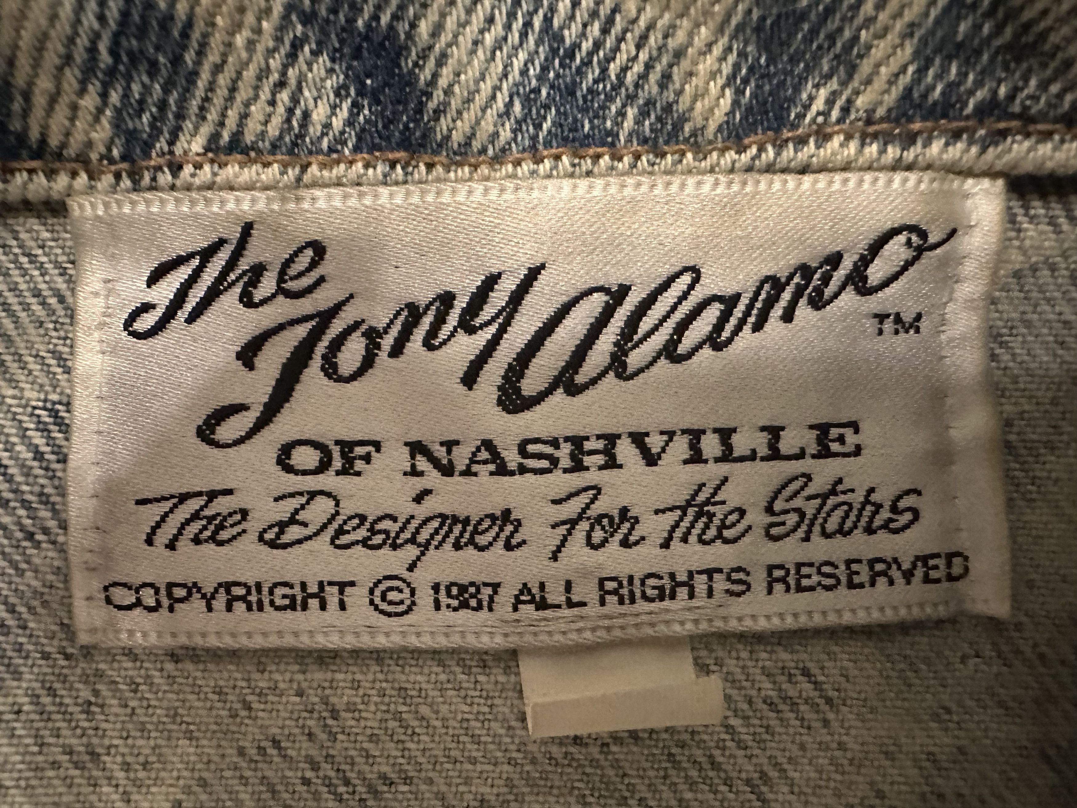 Other 1987 Tony Alamo of Nashville Texas Denim Jacket – Size L Size US L / EU 52-54 / 3 - 4 Thumbnail