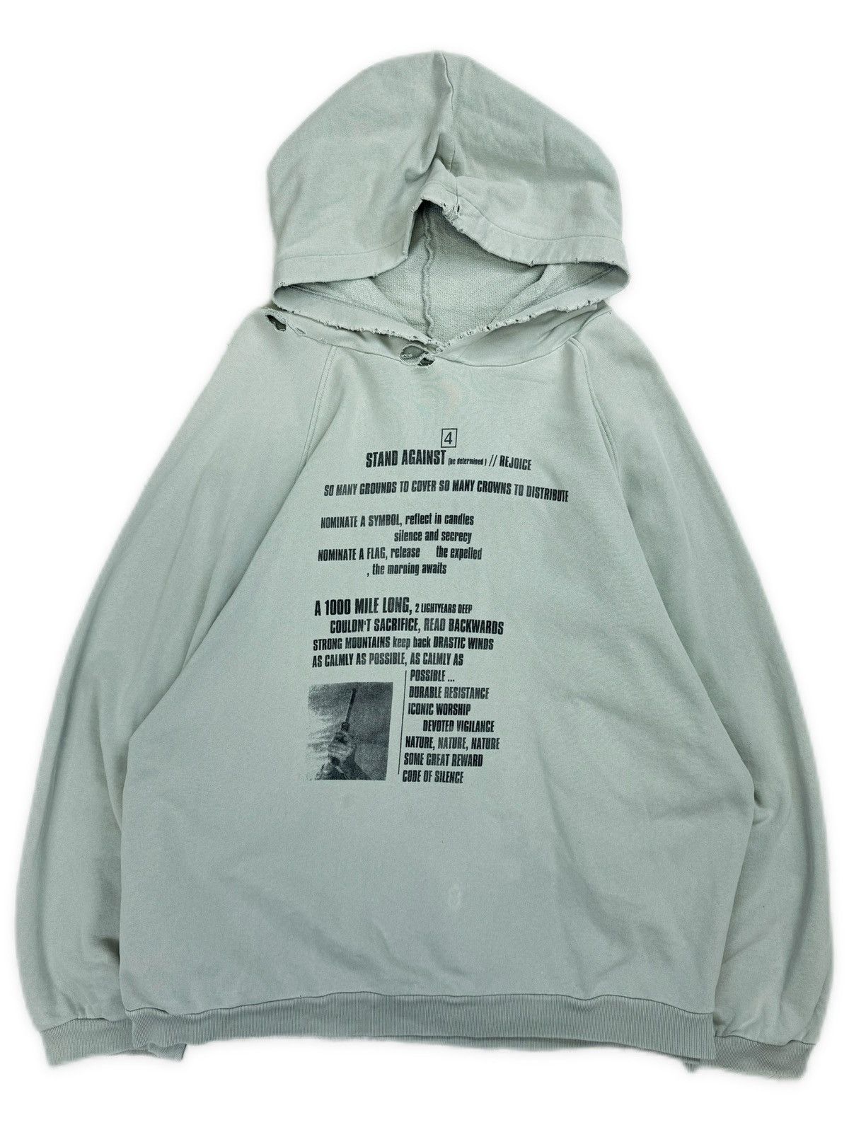 Raf Simons SS02 Raf Simons ‘Terror’ Kollaps Graphic Oversized Hoodie Size US L / EU 52-54 / 3 - 1 Thumbnail