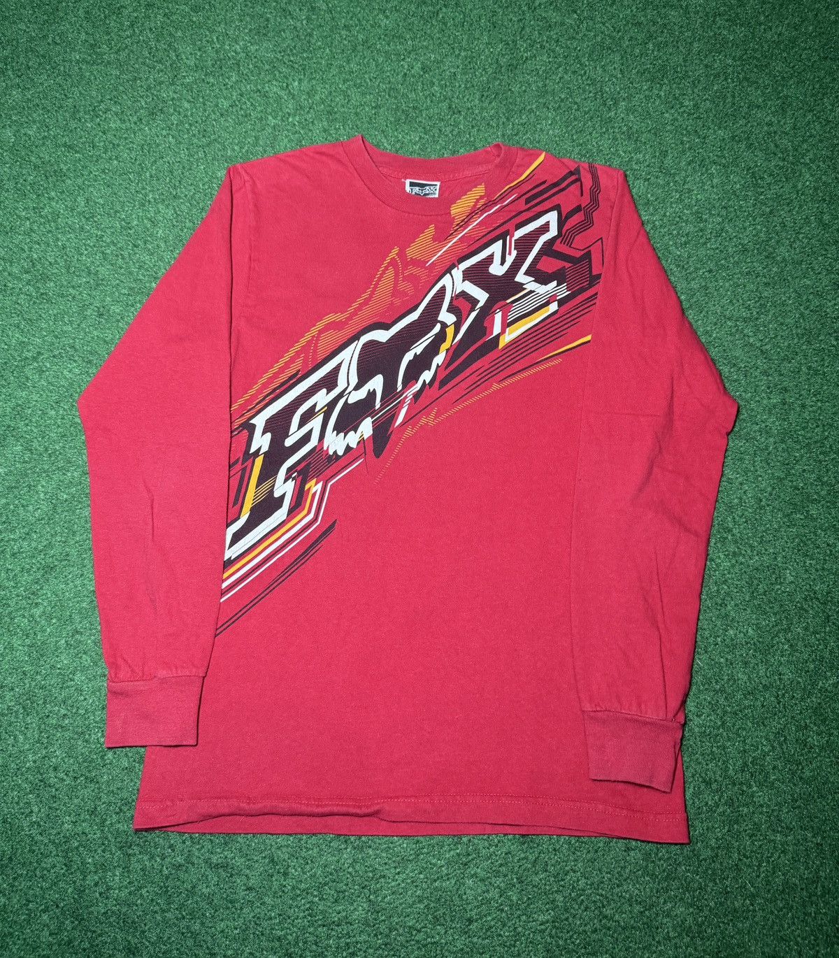 Fox Racing Vintage Y2K Fox Racing Skater Small Red Long Sleeve T Shirt Size US S / EU 44-46 / 1 - 1 Thumbnail