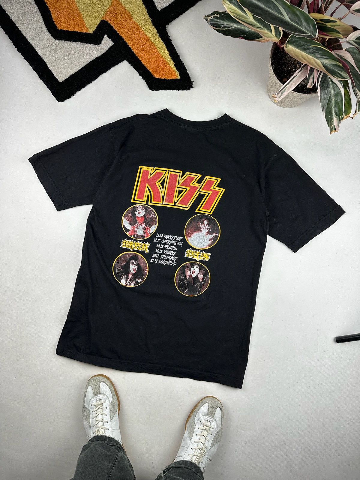 KISS × Vintage Vintage Kiss 1996-1997 World Tour Rock Band T-shirt Size US XL / EU 56 / 4 - 2 Thumbnail
