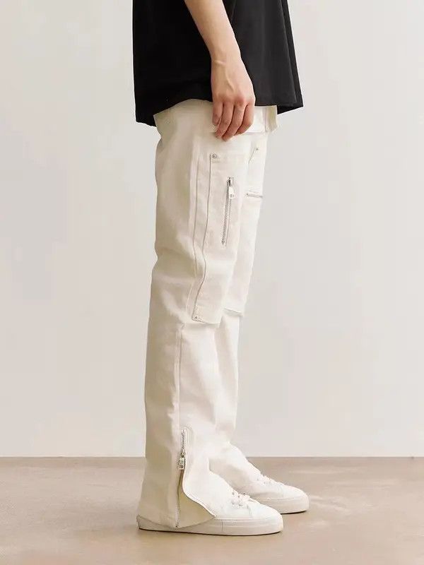 Japanese Brand VIBE zipper micro flare baggy casual trousers Size US 34 / EU 50 - 7 Thumbnail