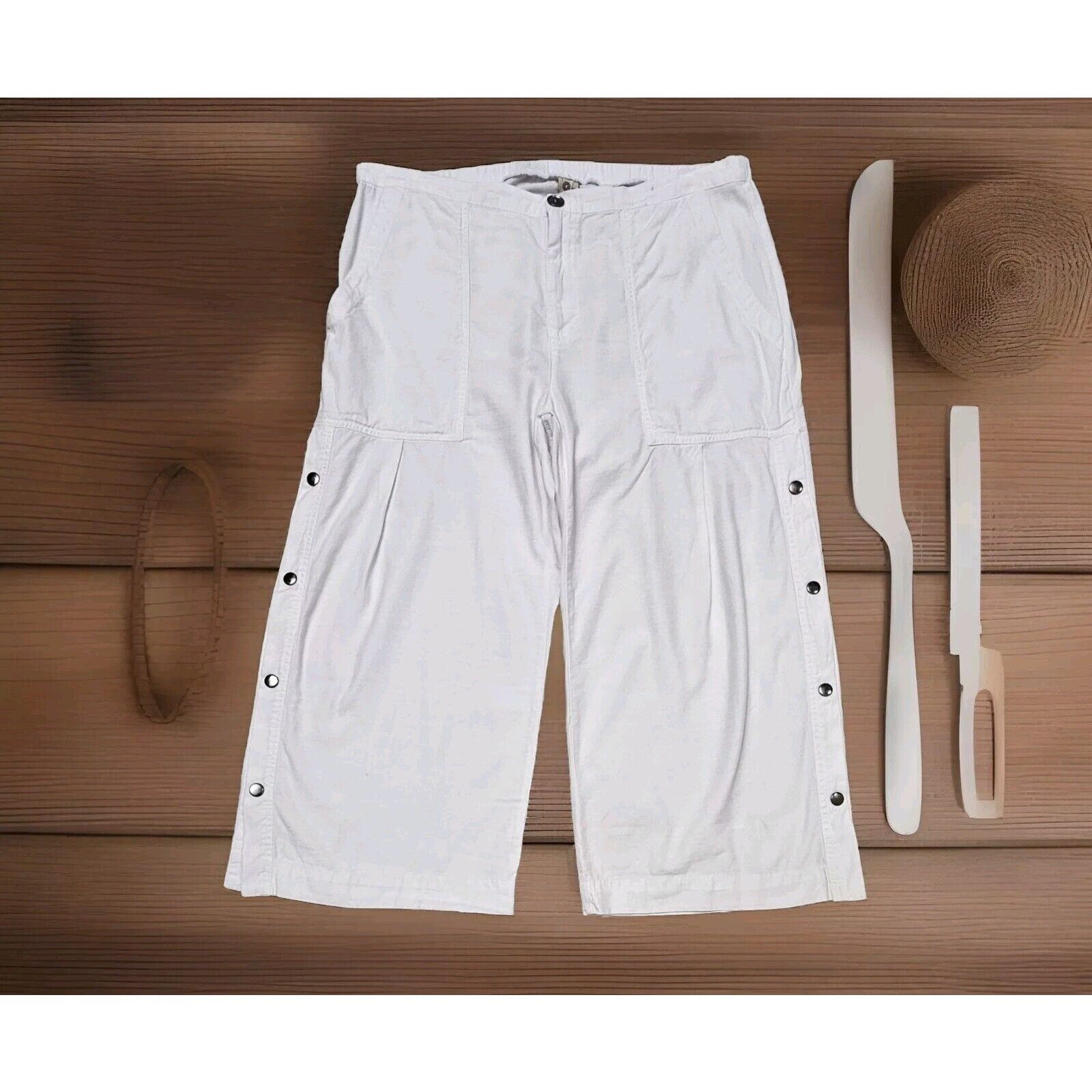 Other VTG Y2K XCVI Baggy Cargo Rave Flare Pants Wide Leg Ruched L Size 34" / US 12 / IT 48 - 1 Thumbnail