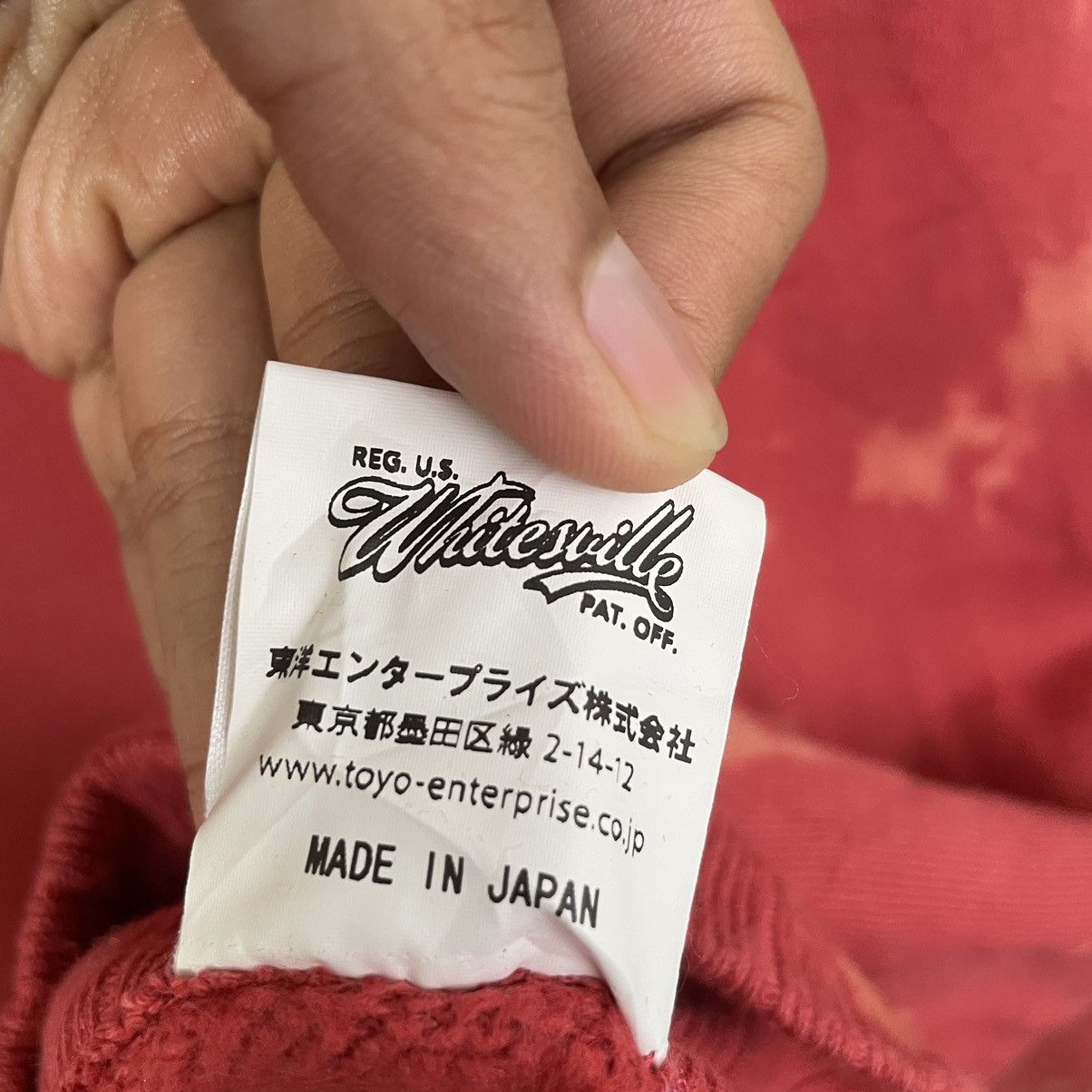 Toyo Enterprises × Whitesville Vintage Red Acid Wash Heavyweight Crewneck Sweatshirt Size US L / EU 52-54 / 3 - 4 Thumbnail