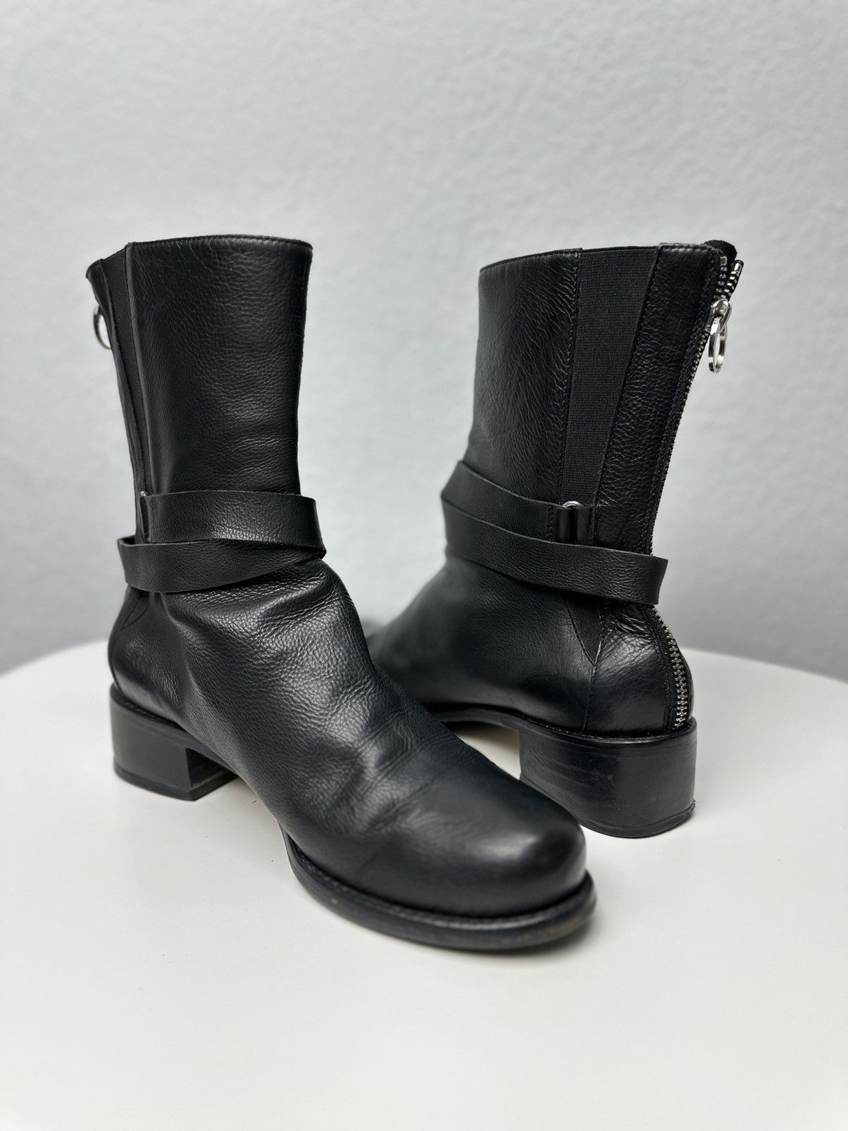 A.S.98 Vintage 🥵 Leather Hight Boots Moma Ifsixwasnine Guidi Goa Size US 8 / IT 38 - 5 Thumbnail