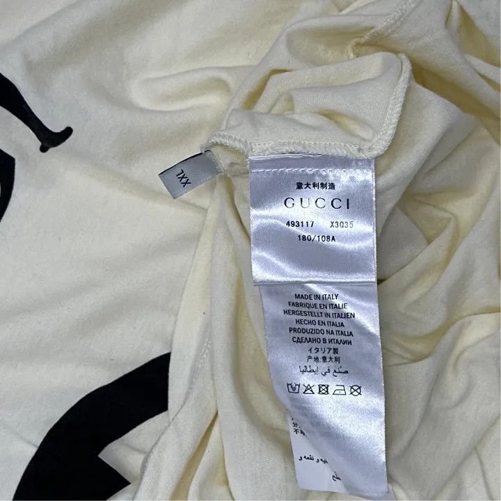 Gucci Gucci Gucci Oversized Logo T-Shirt for Men and Women -2506 Size US XXL / EU 58 / 5 - 3 Thumbnail