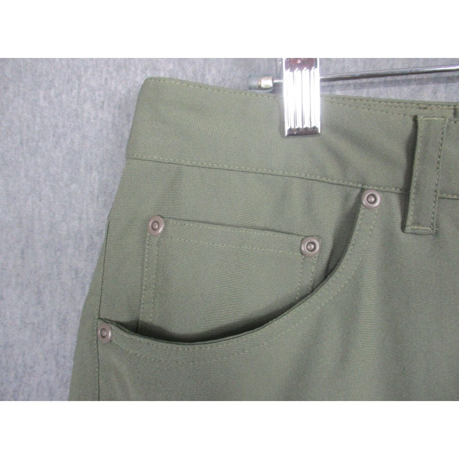 Vintage TSG Pants Mens 34x32 Green Microfiber Lined Straight Leg 5 Pocket Casual Size US 34 / EU 50 - 3 Thumbnail