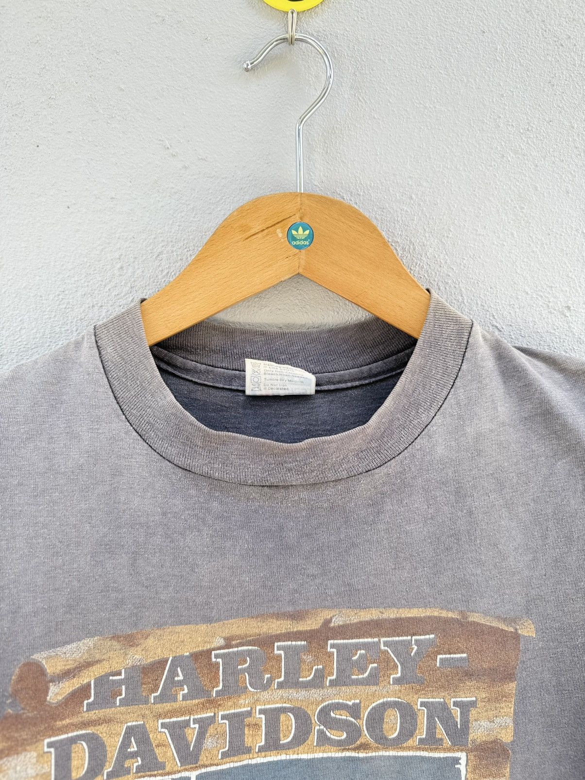 Harley Davidson Thrashed 80s Harley Davidson Most Wanted Sun Faded Grunge T Size US M / EU 48-50 / 2 - 6 Thumbnail