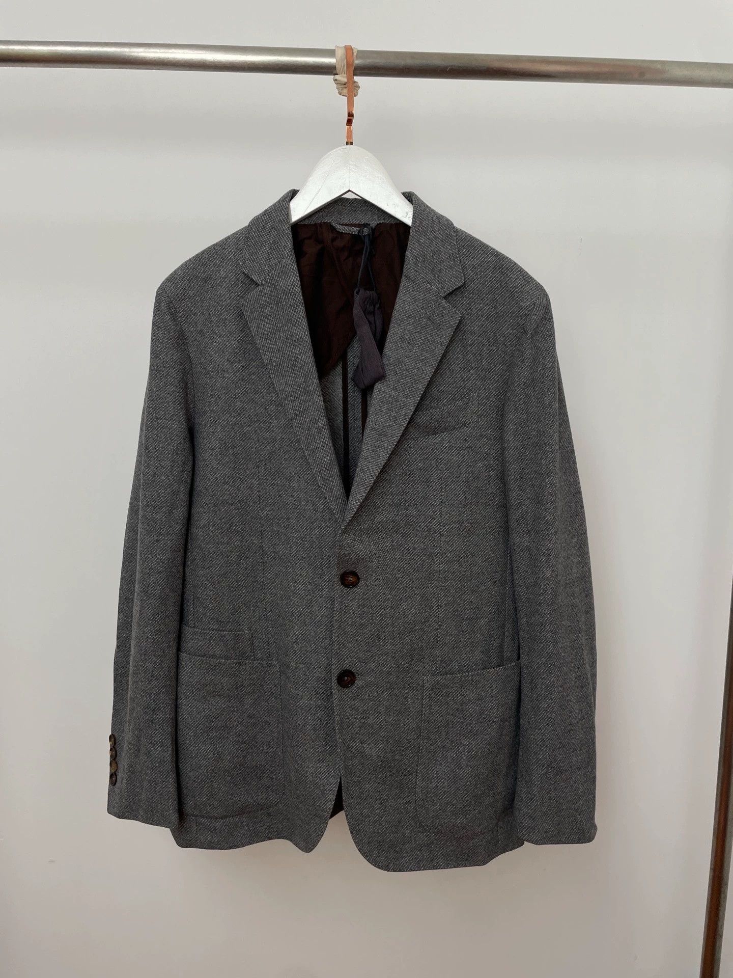 Ermenegildo Zegna EZ Mainline Wool Cashmere Suit Jacket 48 NWT Size 48R - 1 Thumbnail