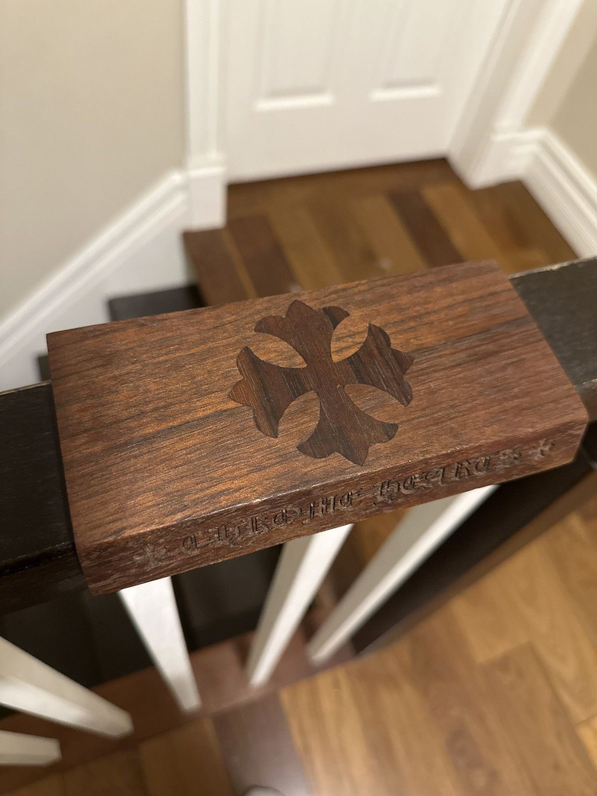 Chrome Hearts Chrome Hearts wooden display block | Grailed