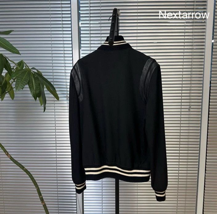 Saint Laurent Paris × Yves Saint Laurent Saint Laurent SLP Black Teddy Baseball Jacket2410-Nextarrow Size US S / EU 44-46 / 1 - 2 Thumbnail