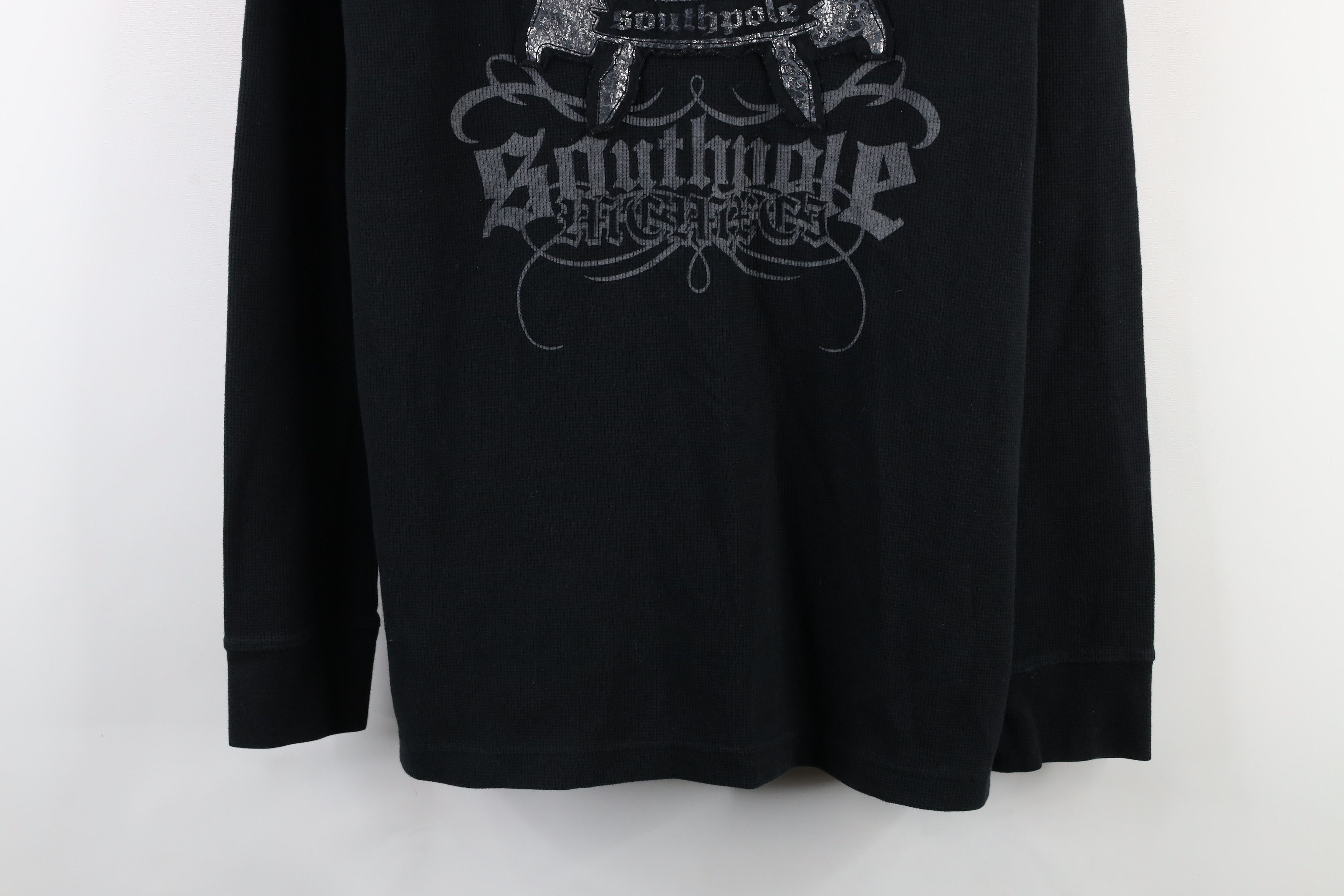Southpole × Vintage Vintage Southpole Spear UFC MMA Thermal Waffle Knit T-Shirt Size US XXL / EU 58 / 5 - 3 Thumbnail