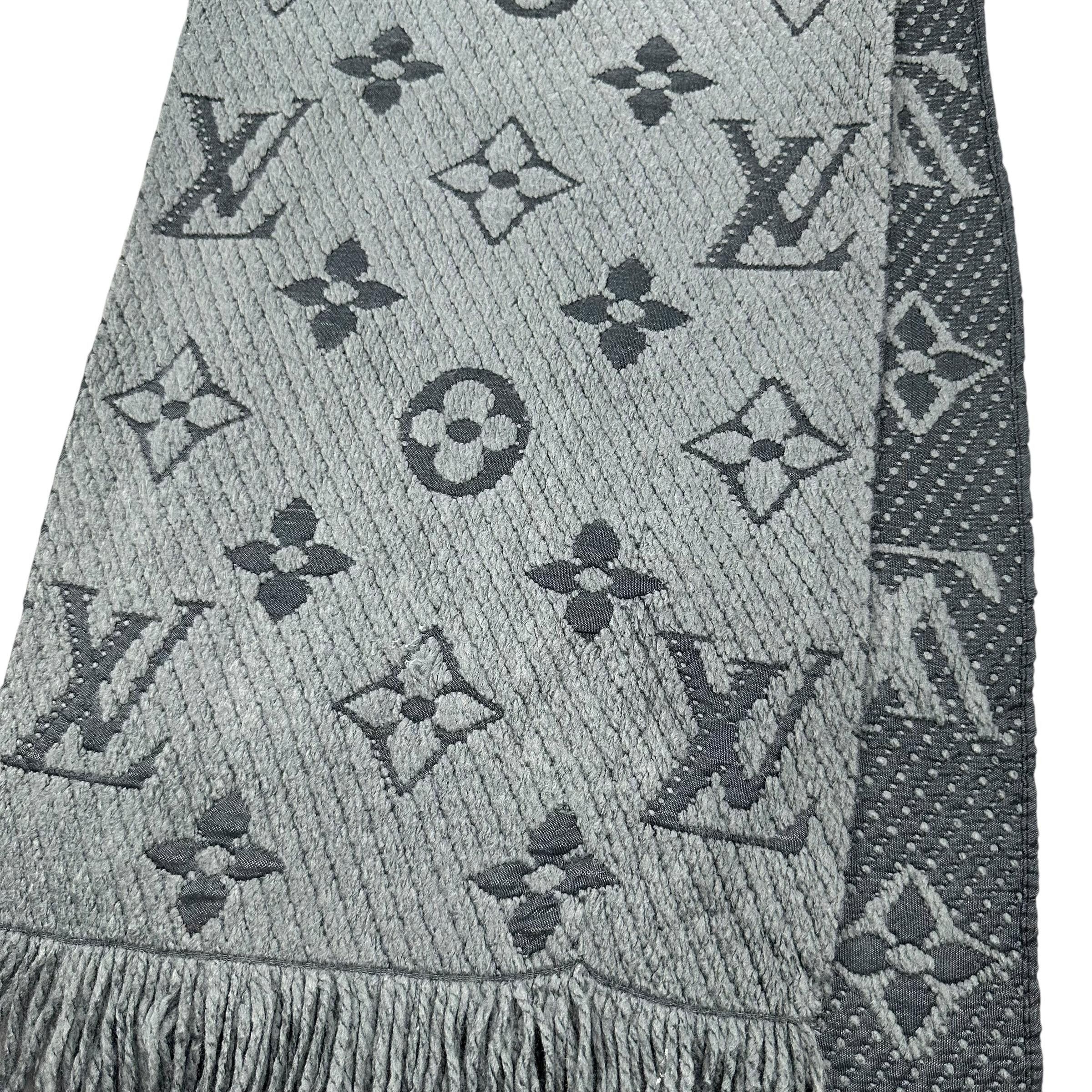 Louis Vuitton LOUIS VUITTON Monogram Silk Metal Wool Muffler Size ONE SIZE - 3 Thumbnail