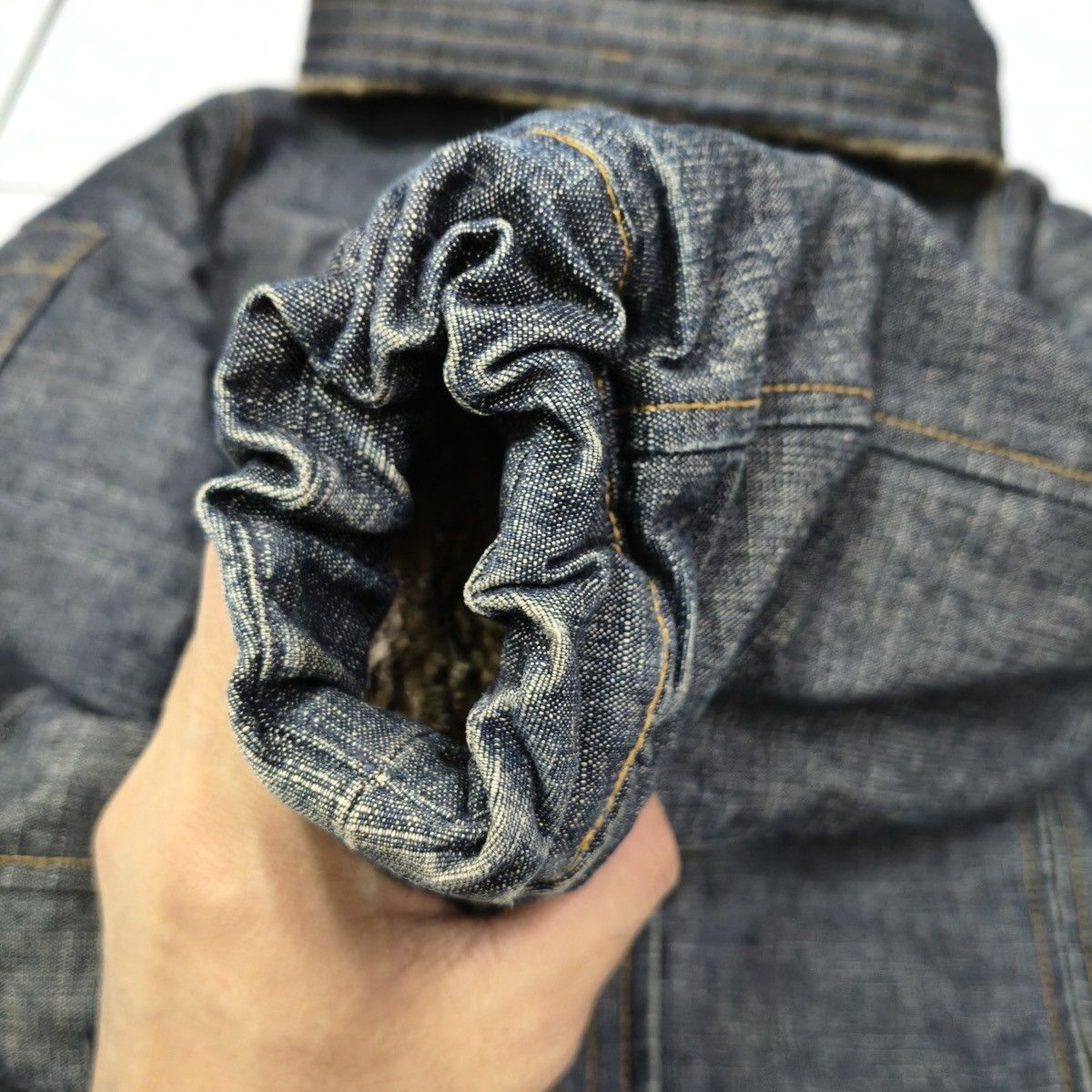 Japanese Brand Japanese Audrey and John Wad Heavy Denim Twill Jacket Hooded Size US M / EU 48-50 / 2 - 18 Thumbnail
