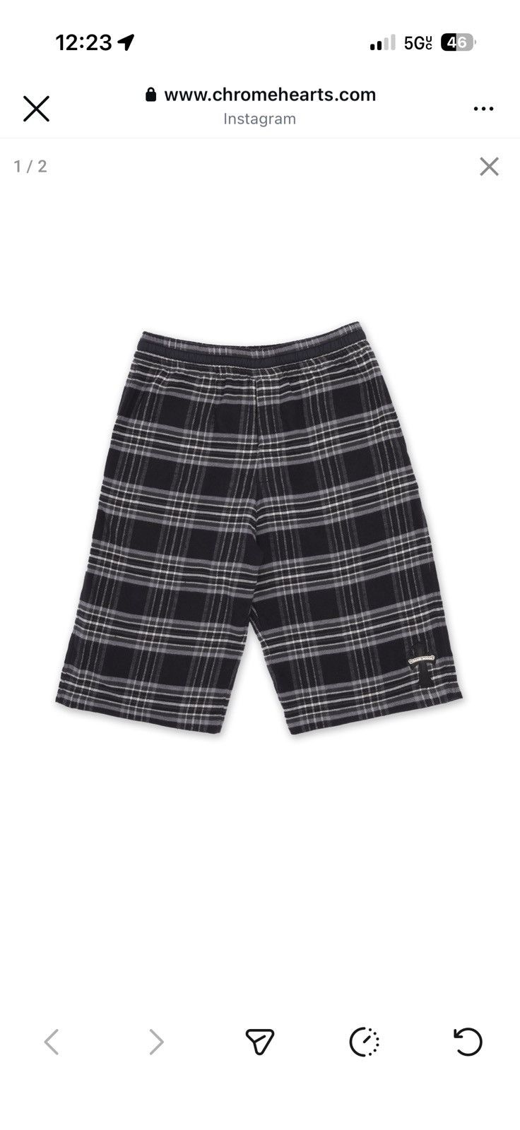 Chrome Hearts Chrome hearts after school shorts Size US 34 / EU 50 - 2 Thumbnail