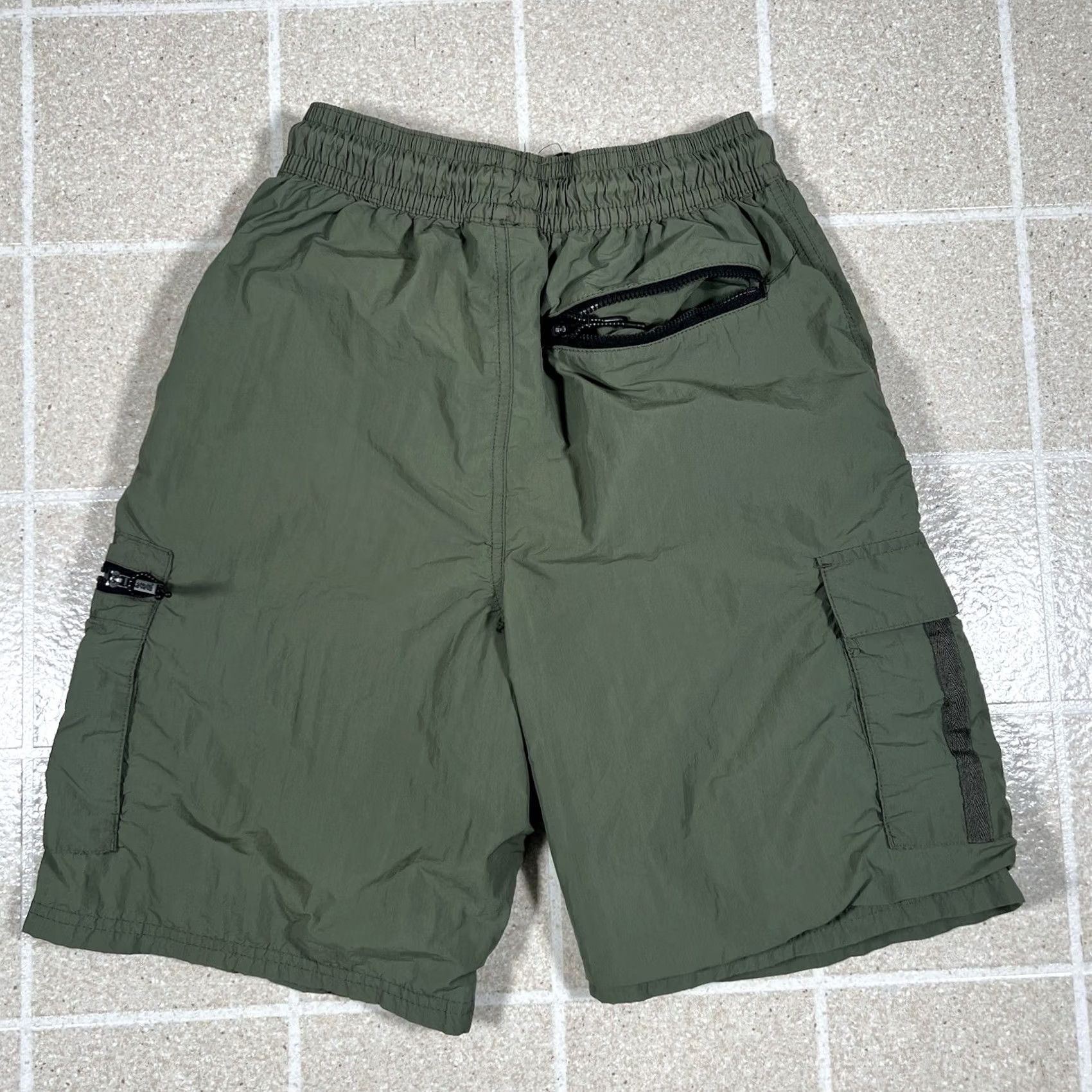 Olive CSG Cargo Shorts Men's S Olive Green 9" Inseam Outdoor Hiking Fishing Athletic Regular Cargo Outdoors Mens Size US 29 - 2 Thumbnail