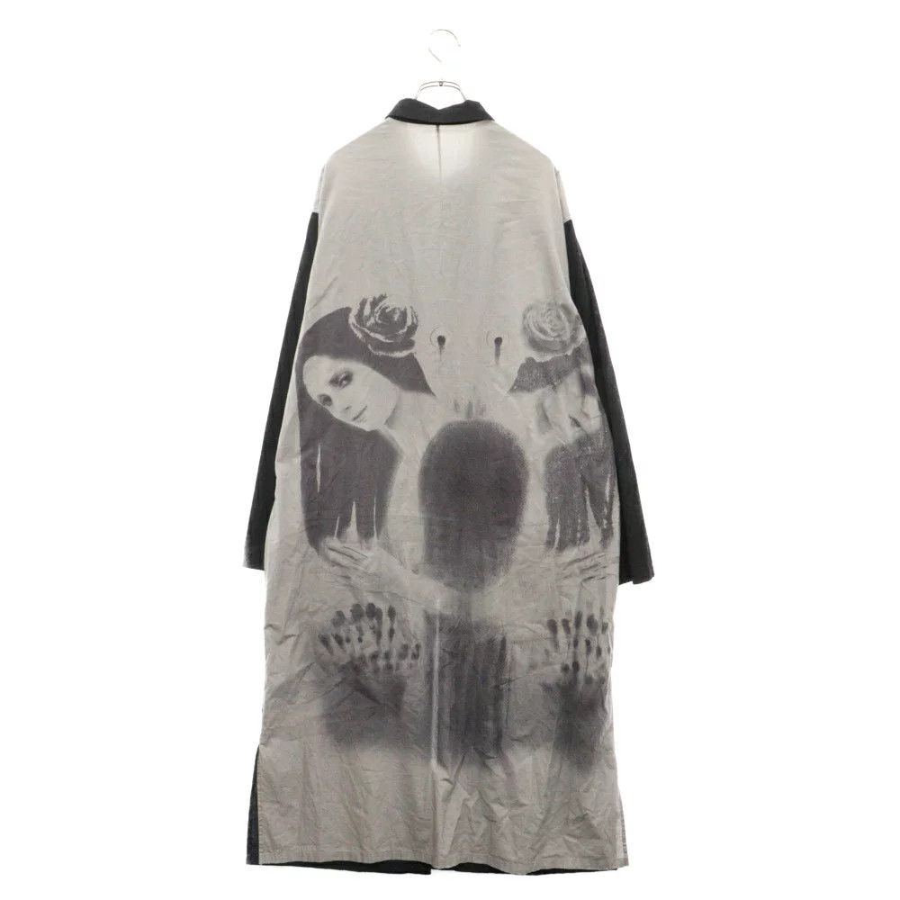 Yohji Yamamoto Pour Homme 20aw uchida Suzume printed long jacket